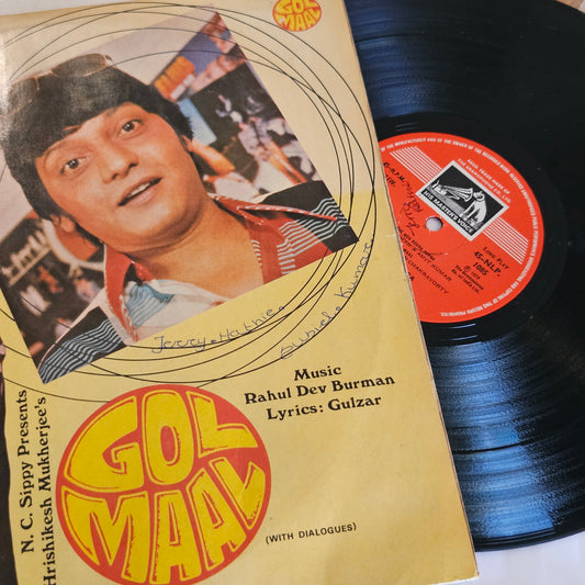 GOL MAAL - R. D. Burman and Gulzar, Kishore and Lata Magic in near mint - Shiny clean copy original soundtrack in 45 rpm LP