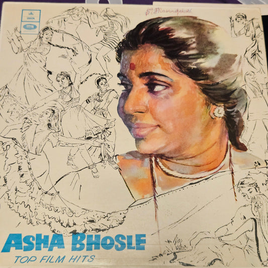 Asha bholse - Top Film hits in Heavy Odeon pressing in VG++ MOCE 4136 from original soundtracks