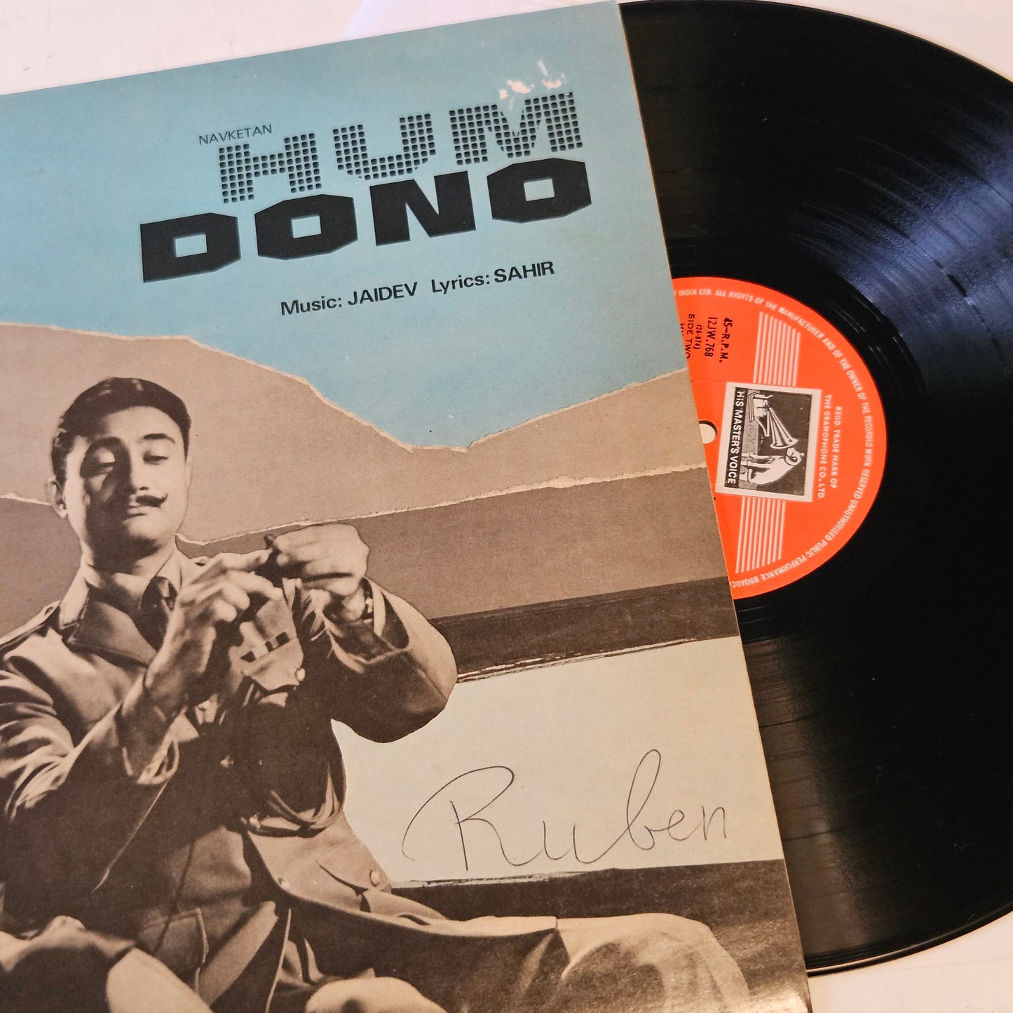 Hum Dono - original soundtrack Music by Jaidev - classic Superhit  in  Near Mint Condition - 45 rpm LP with superb acoustics