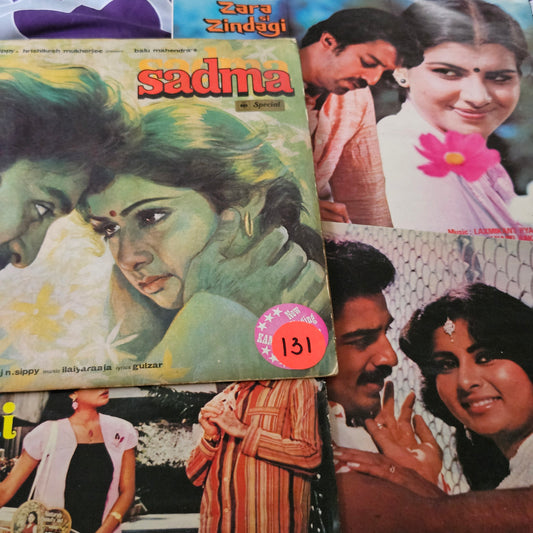 Sadma (1983)+ 3  other -Package of 5 LPs -  original Soundtrack of Kamal Hassan  Superhit movies  2. Ek Nai Paheli 3.Yaadgar 4. Zara si Zindagi  - Music Various in excellent to near mint - Steal Deal read description