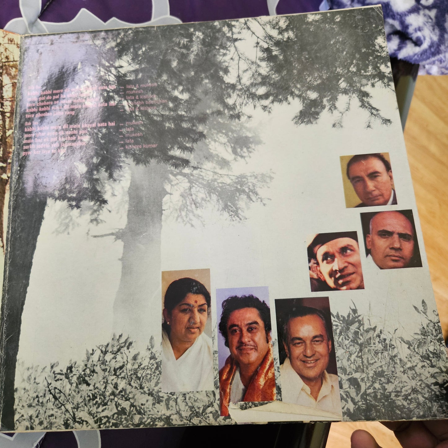 Kabhi Kabhie - Khaiyyam and Sahir classic multifold hard cover - in excellent 1st HMV edition with Red Dog label