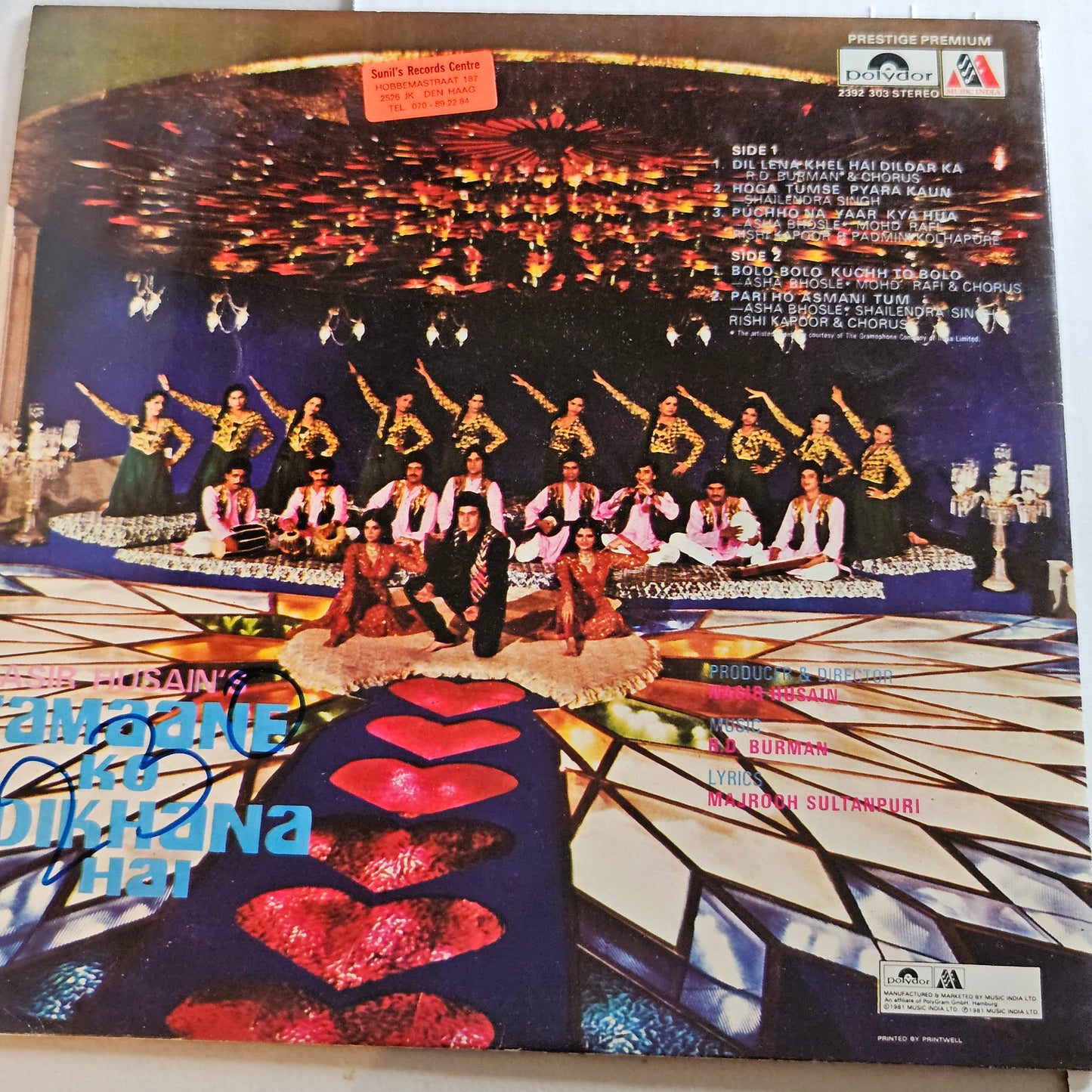 Zamaane Ko Dikhana Hain (1981) - R. D. Burman superhit gatefold in excellent condition from original soundtrack