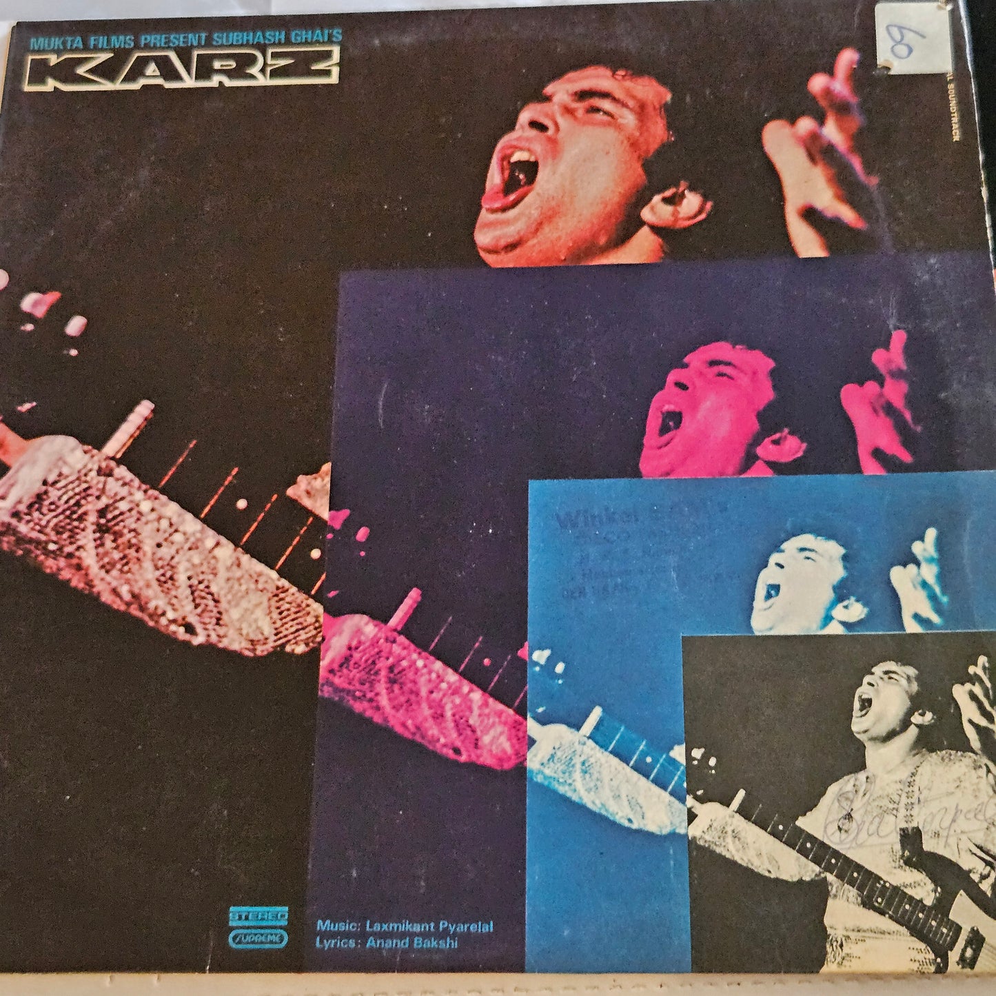 Karz (1980)  - Music by Laxmikant Pyarelal - Blockbuster in Near Mint condition from original soundtrack Gatefold edition