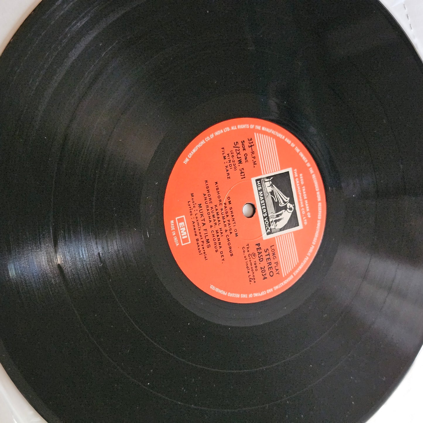Karz (1980)  - Music by Laxmikant Pyarelal - Blockbuster in Near Mint condition from original soundtrack Gatefold edition