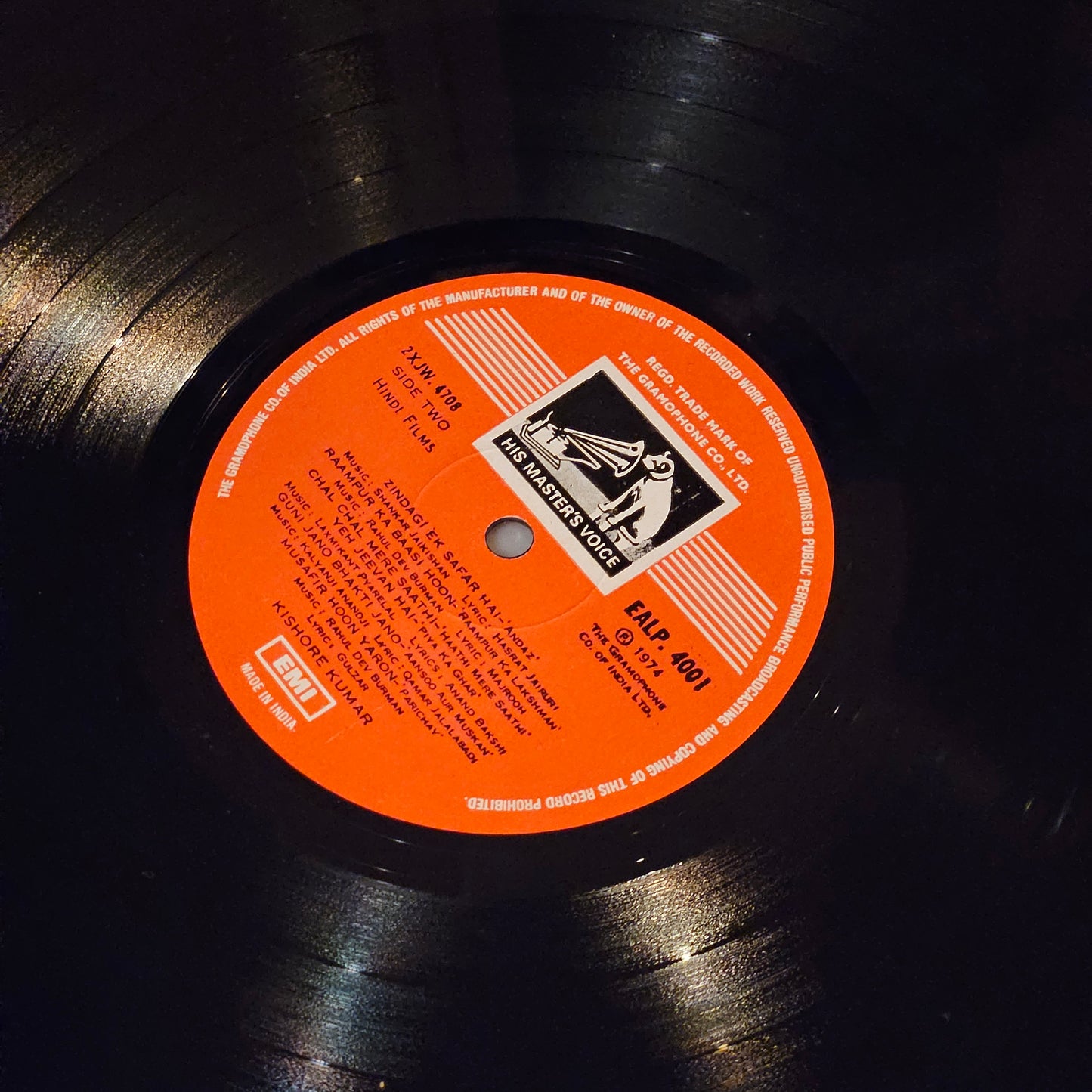 Kishore Kumar- Rare collection in near mint condtion - EALP 4001 (rare black and white cover)