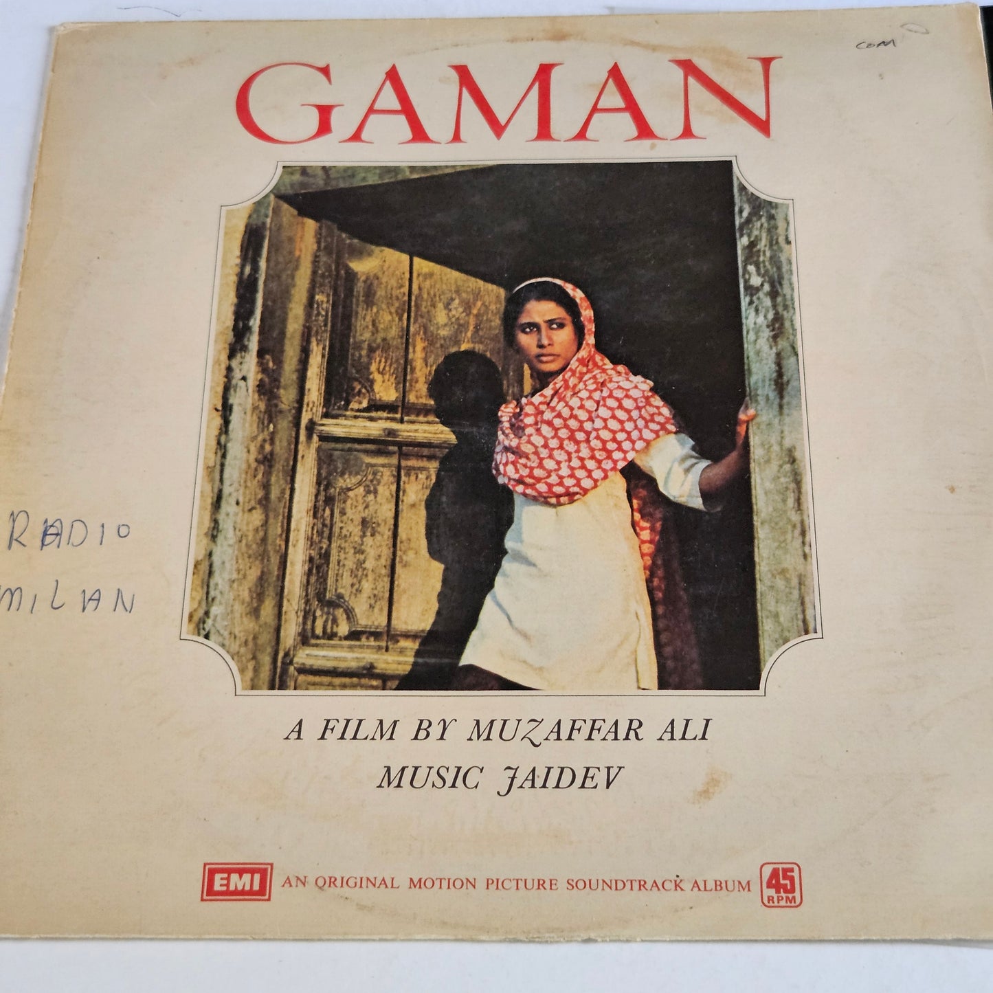 GAMAN - Jaidev Superhit on 45 rpm LP featuring Suresh Wadkar award winning Seene me Jalan Near Mint