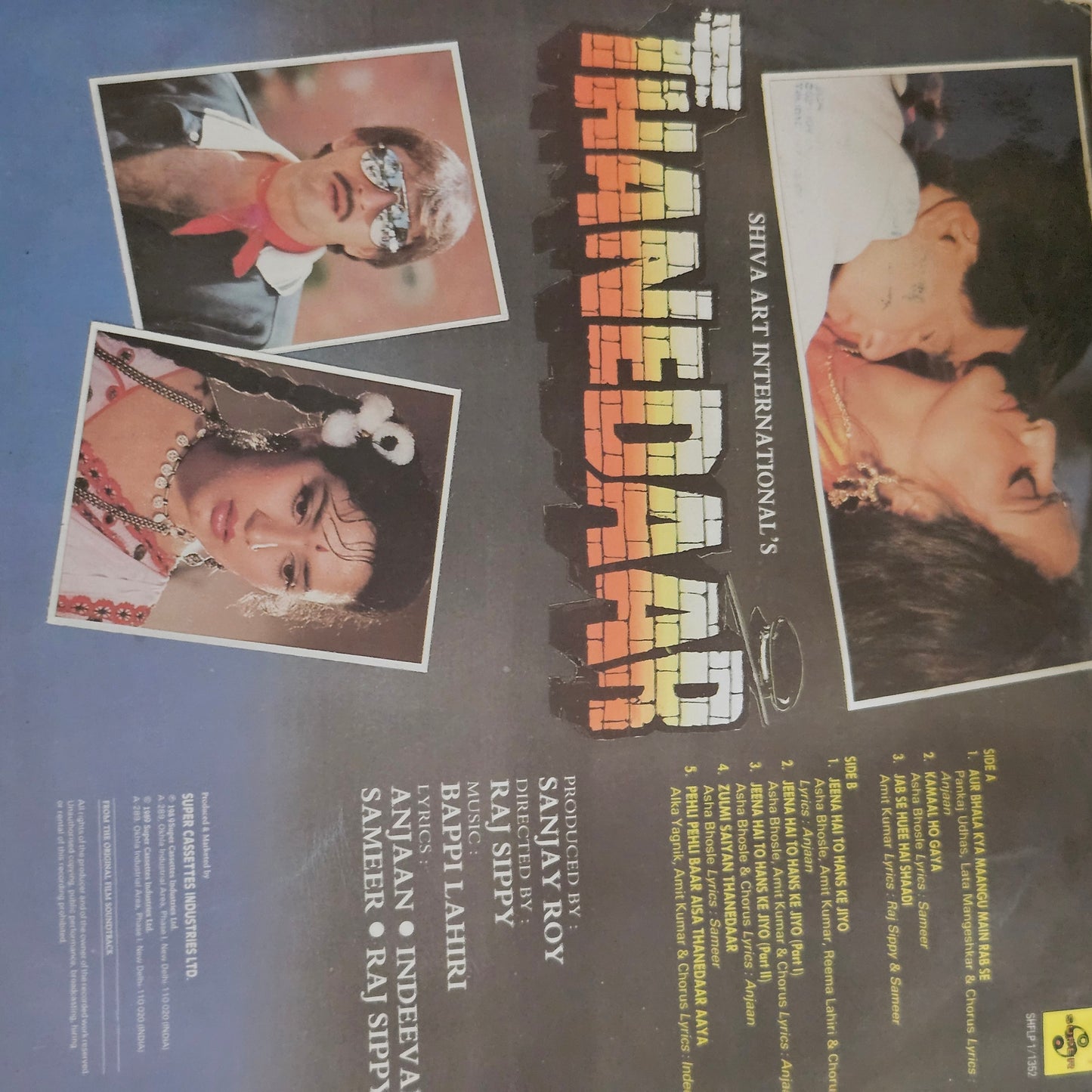 Thanedaar - music Bappi Lahiri superhit in Near Mint from original soundtrack  first edition