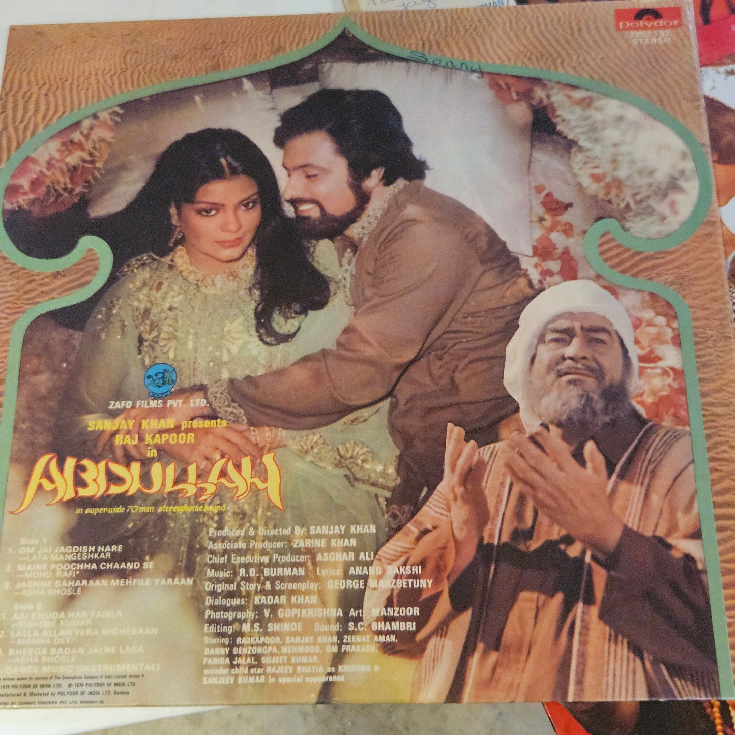 3 LPs Package - Abdullah, Chandi Sona, Warrant  and Kaala Sona in Music by R. D Burman in VG+ to Excellent condition - great deal