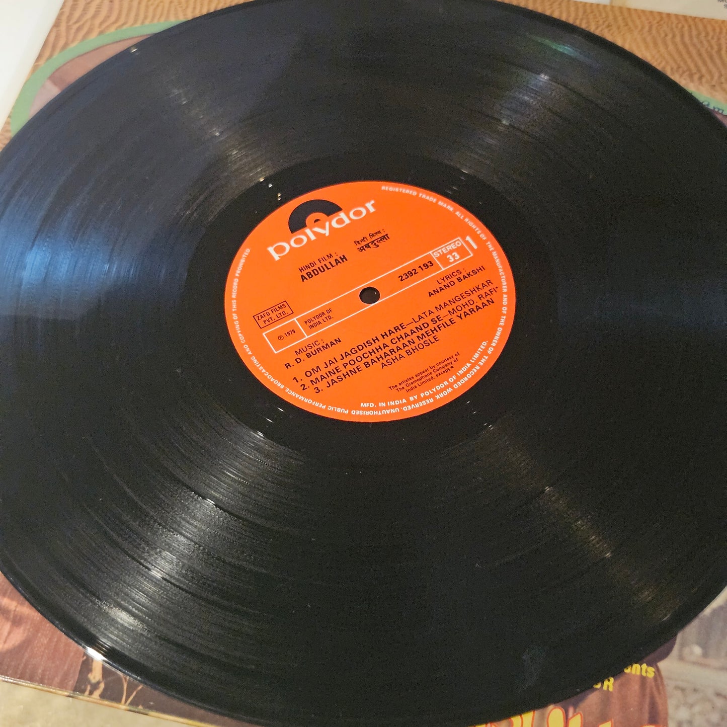 3 LPs Package - Abdullah, Chandi Sona, Warrant  and Kaala Sona in Music by R. D Burman in VG+ to Excellent condition - great deal