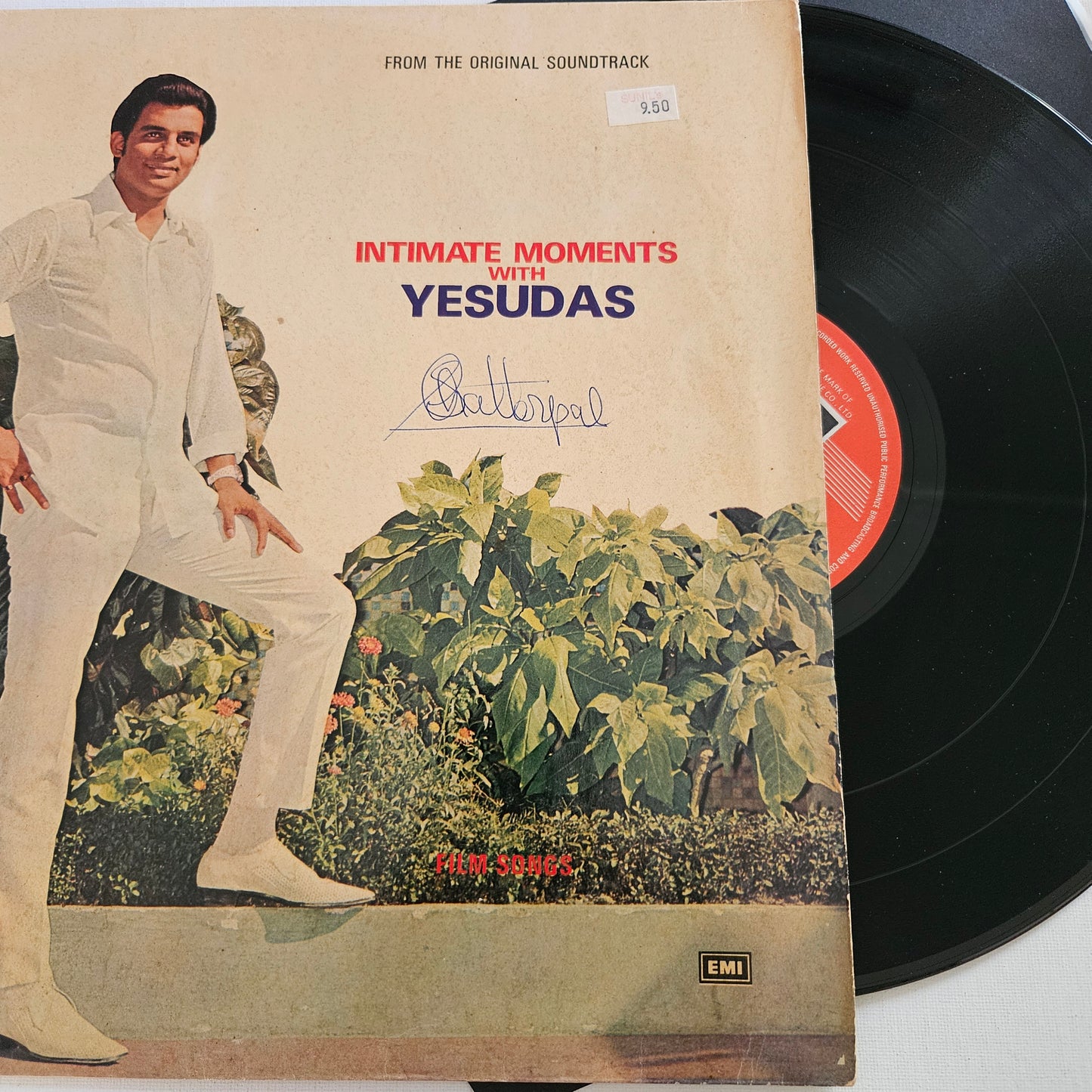 Yesudas -  Intimate Moments in near mint condition from original soundtrack 45 rpm LP