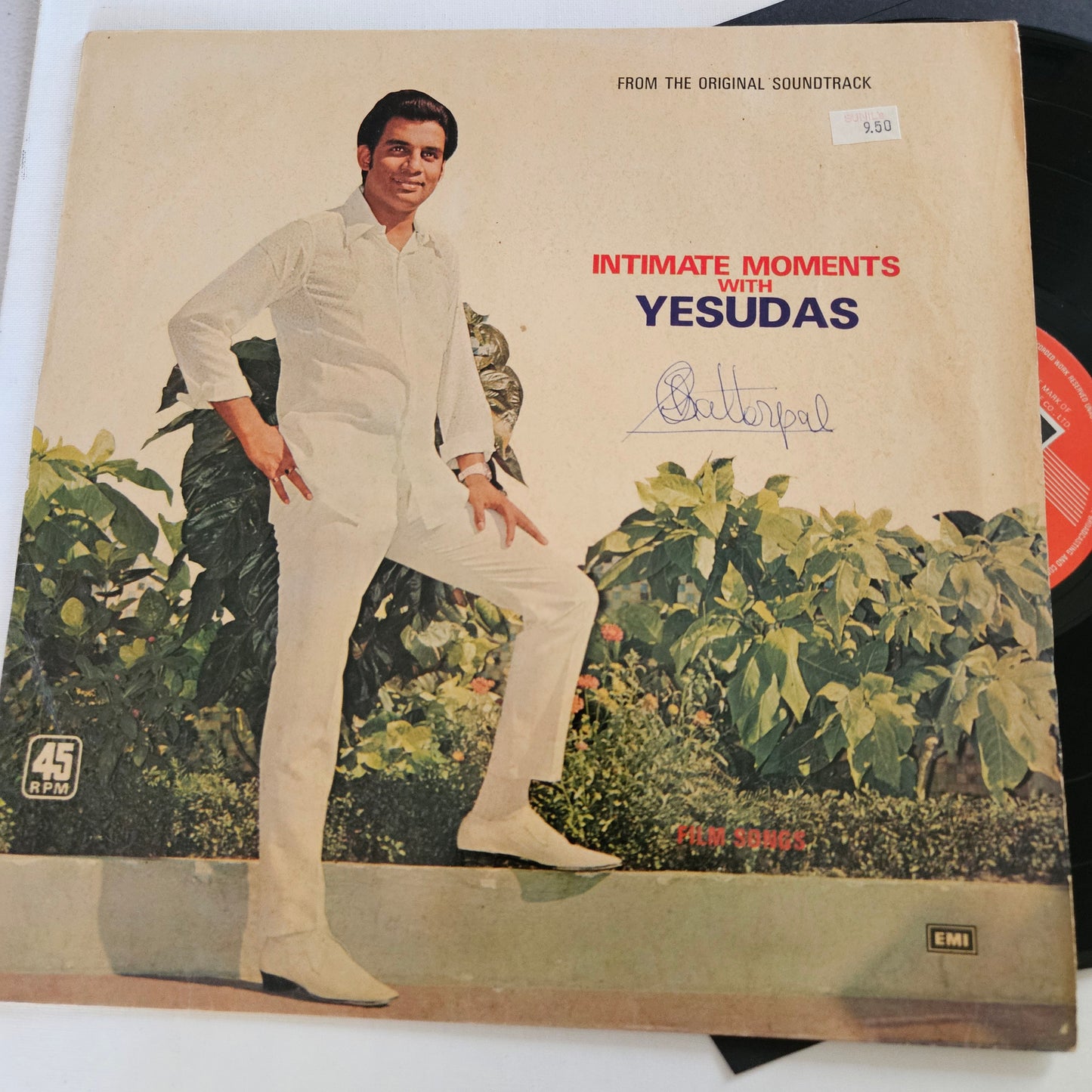 Yesudas -  Intimate Moments in near mint condition from original soundtrack 45 rpm LP