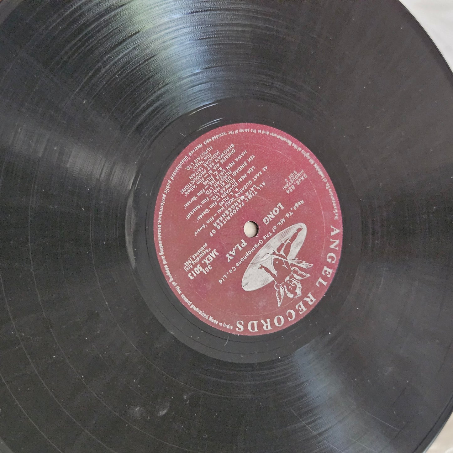 Lata Mangeshkar - All Time favourites 1st Angel edition  in VG+ from original soundtrack