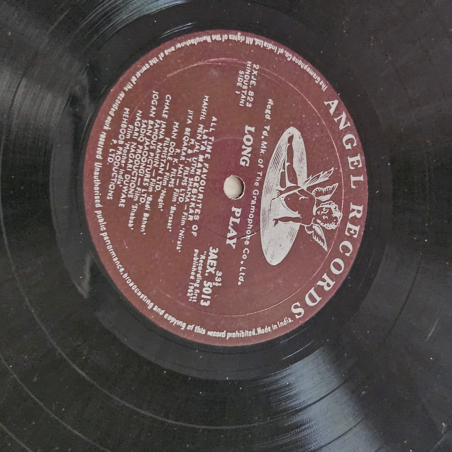 Lata Mangeshkar - All Time favourites 1st Angel edition  in VG+ from original soundtrack