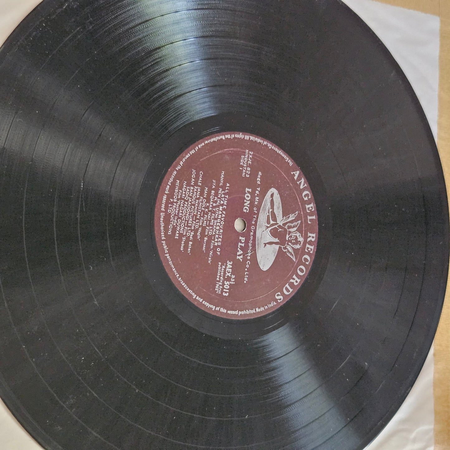 Lata Mangeshkar - All Time favourites 1st Angel edition  in VG+ from original soundtrack