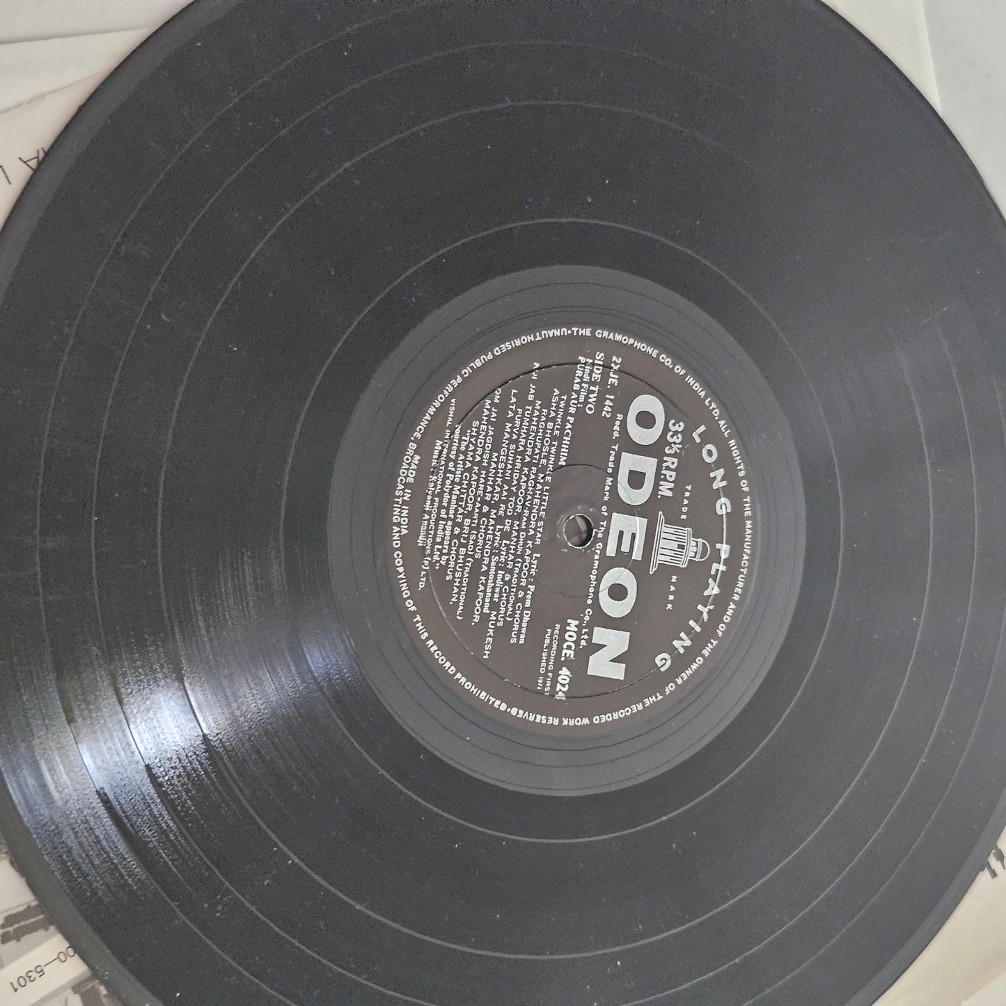 Purab Aur Pachchim - first ring odeon  classic in excellent Psych Funk  in Near Mint MOCE 4024