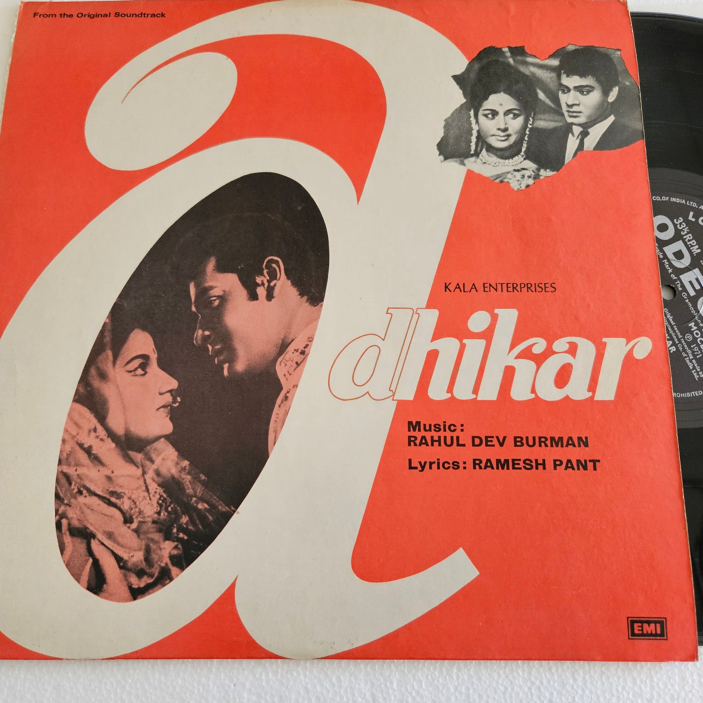 Adhikar -  Bollywood   R D Burman blockbuster Funk in near mint Pristine