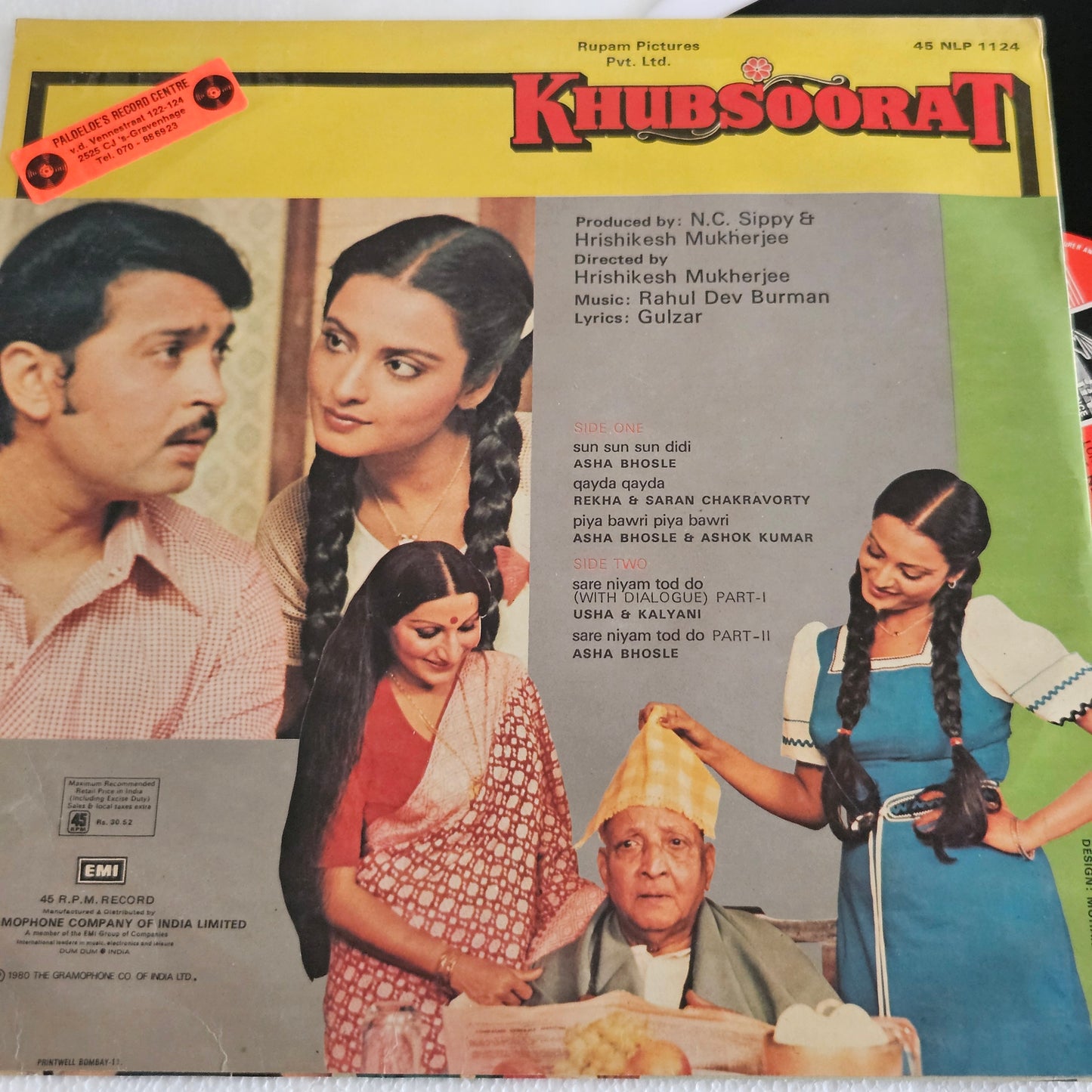 Khubsoorat - R. D. Burman Gulzar - in Near Mint from original soundtrack