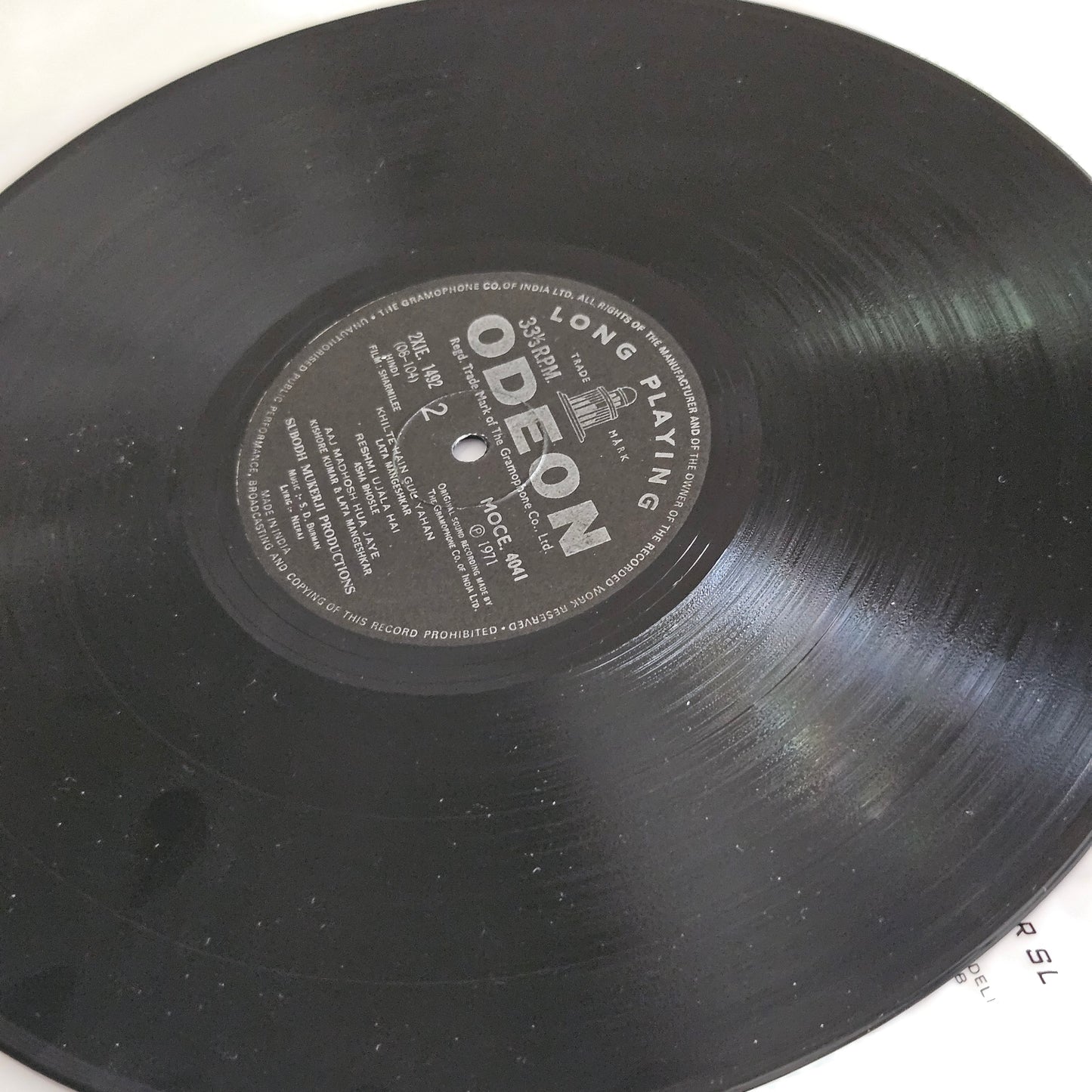 Sharmilee - Original soundtrack Music by S. D. Burman and eternal classic - Odeon Record near mint in Pristine condition