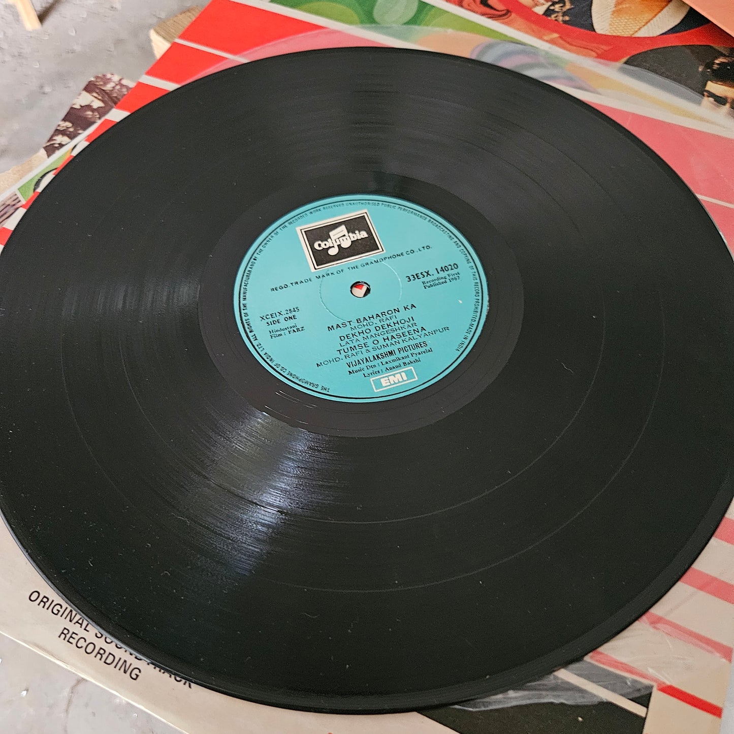 4 Lps of music by Laxmikant Pyarelal Superhit collection 1.Dosti 2.Shor 3. Farz and 4. Suraj aur Chanda all in near mint condition  - original soundtrack - great deal