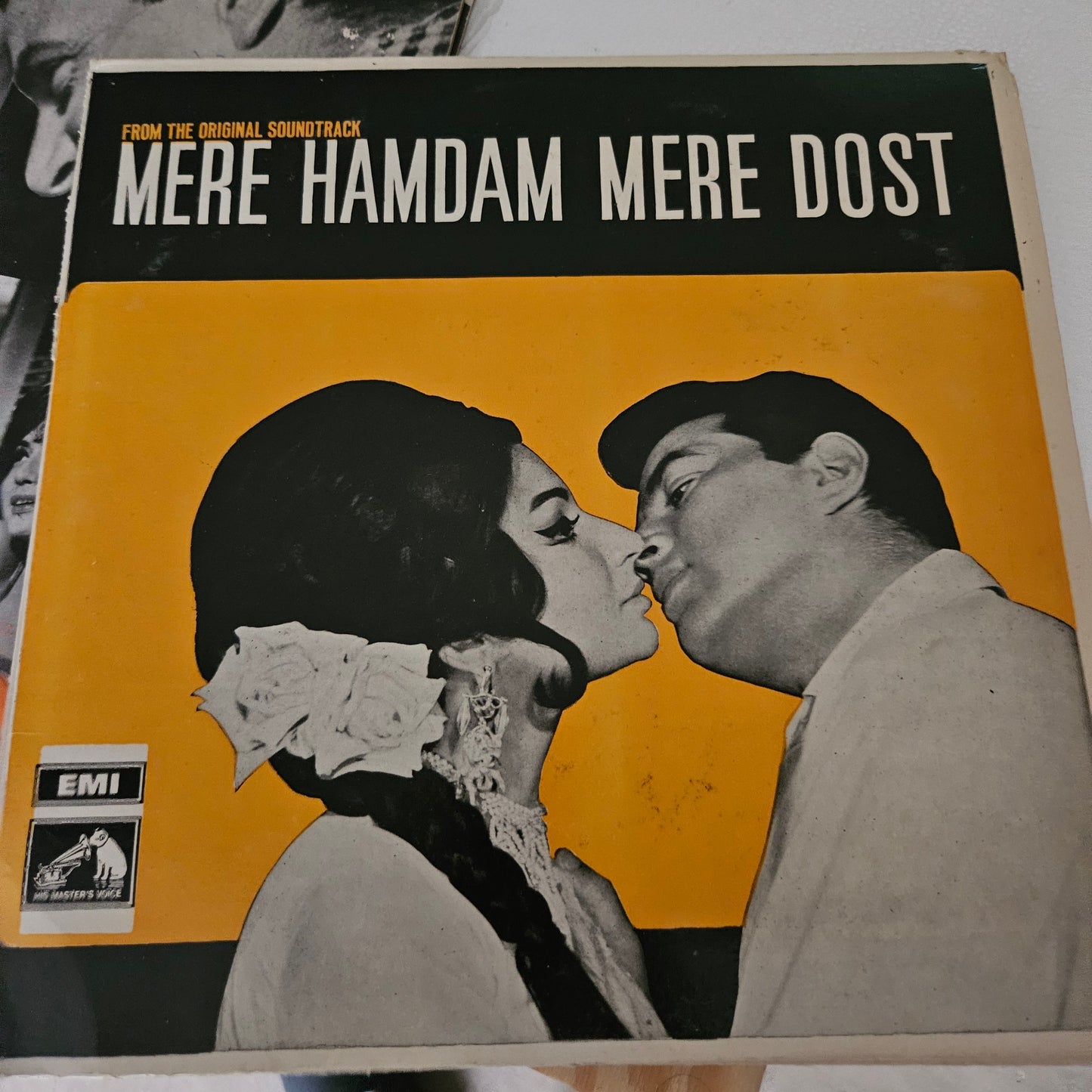 4 LPs of Dharmendra's superhit  films in excellent condition - Pooja ke Phool, Shikar, Mere Hamdam mere Dost and Kaajal