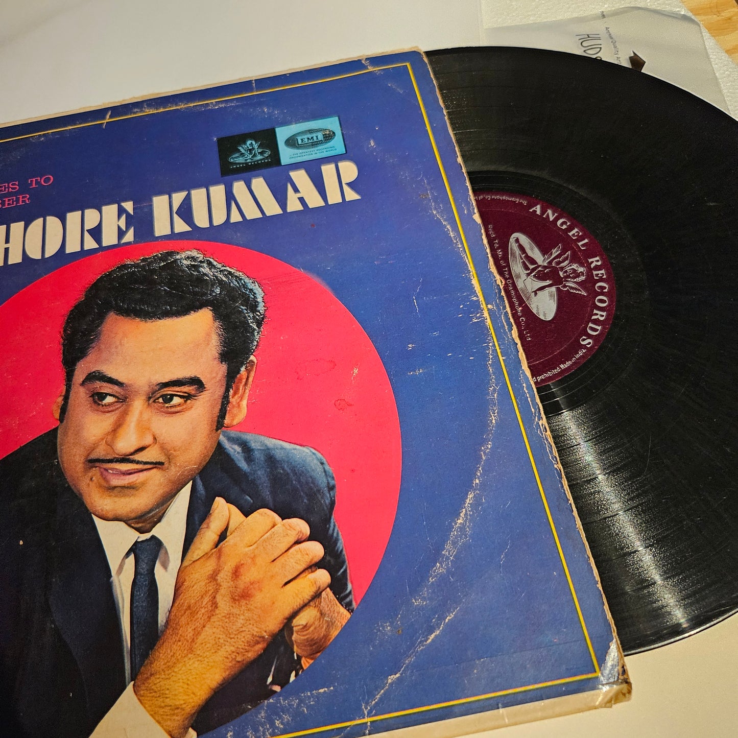 Kishore Kumar - Melodies to Remember - 1st pressing Angel in Vg+ Condition from original soundtrack 3AEX5205