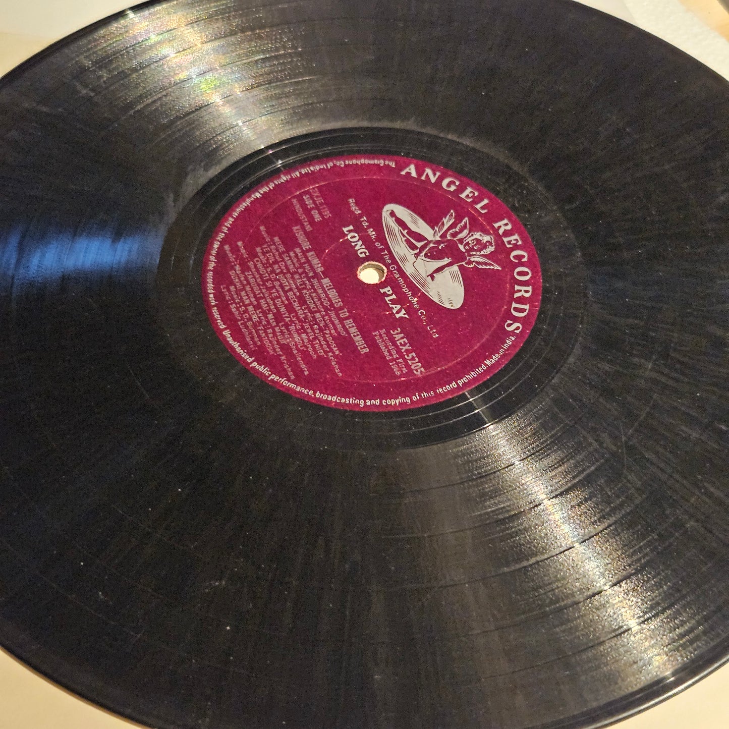 Kishore Kumar - Melodies to Remember - 1st pressing Angel in Vg+ Condition from original soundtrack 3AEX5205