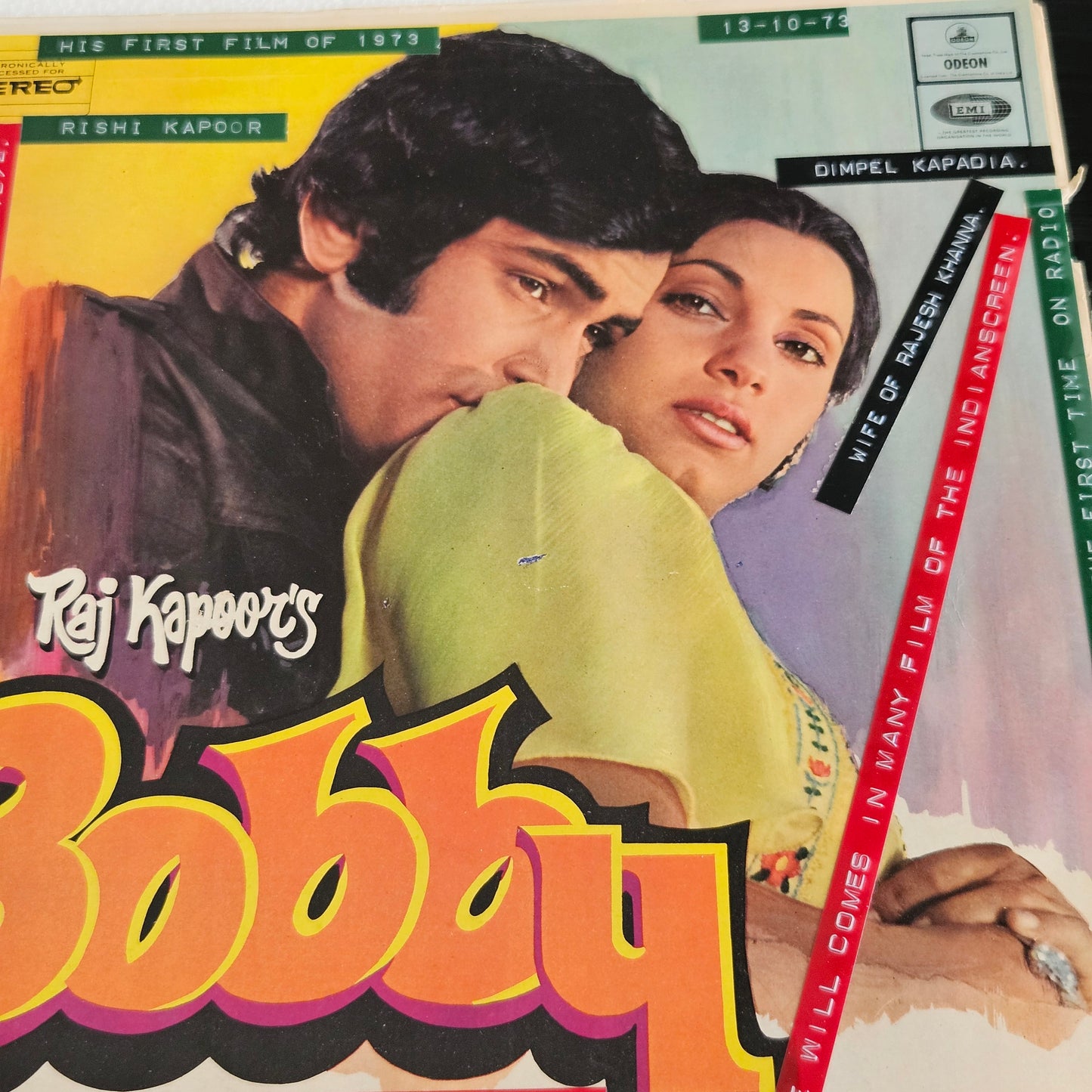 Bobby (1973) - 1st Edition Ring Odeon version -  R. K.  Films Music by Laxmikant Pyarelal superhit classic in Excellent condition from original soundtrack