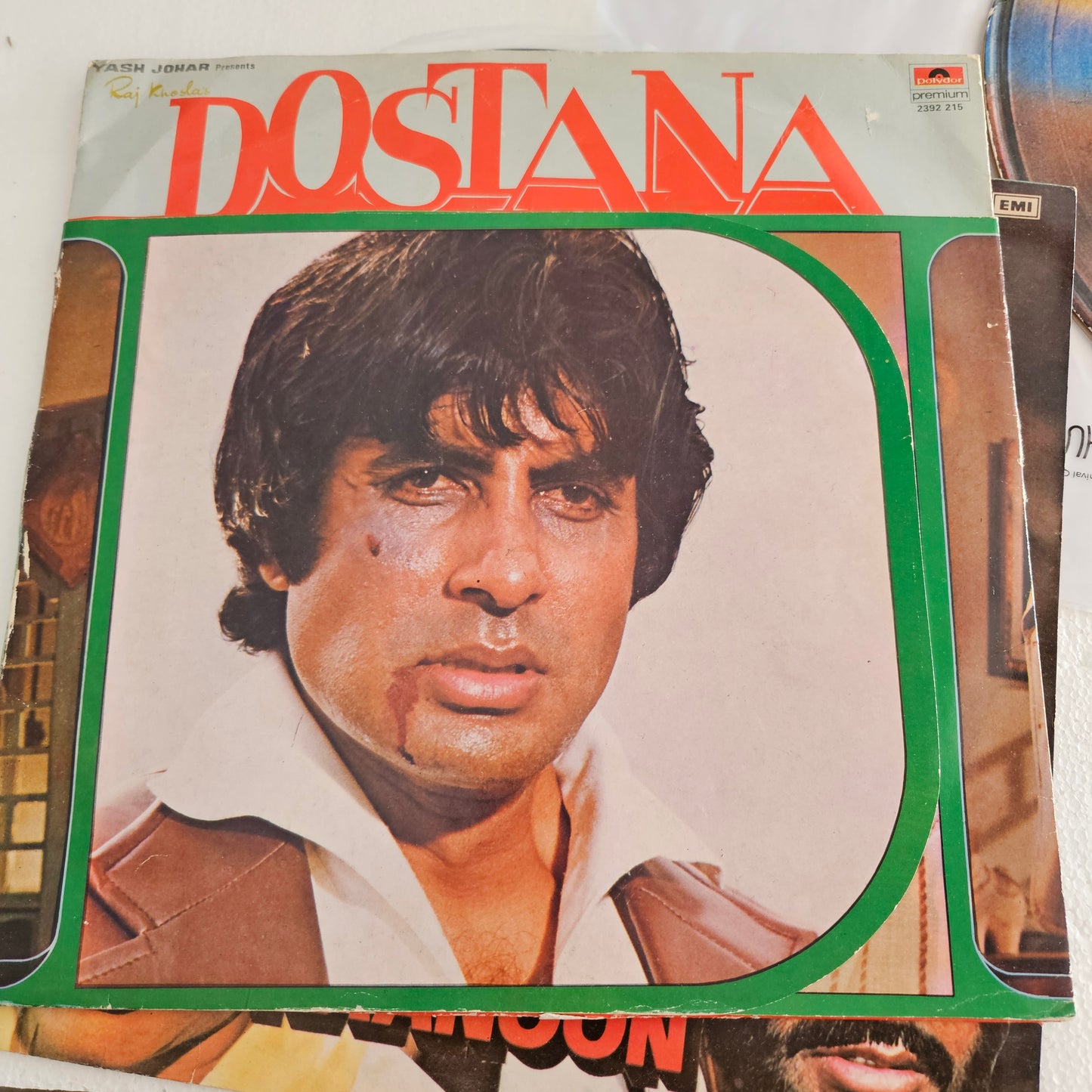 Dostana, Parvarish, Andhaa kanoon, and Naseeb - 4 Superhit LPs package Amitabh and Music by Laxmikant Pyarelal and in near mint condition from original Soundtracks - A great deal