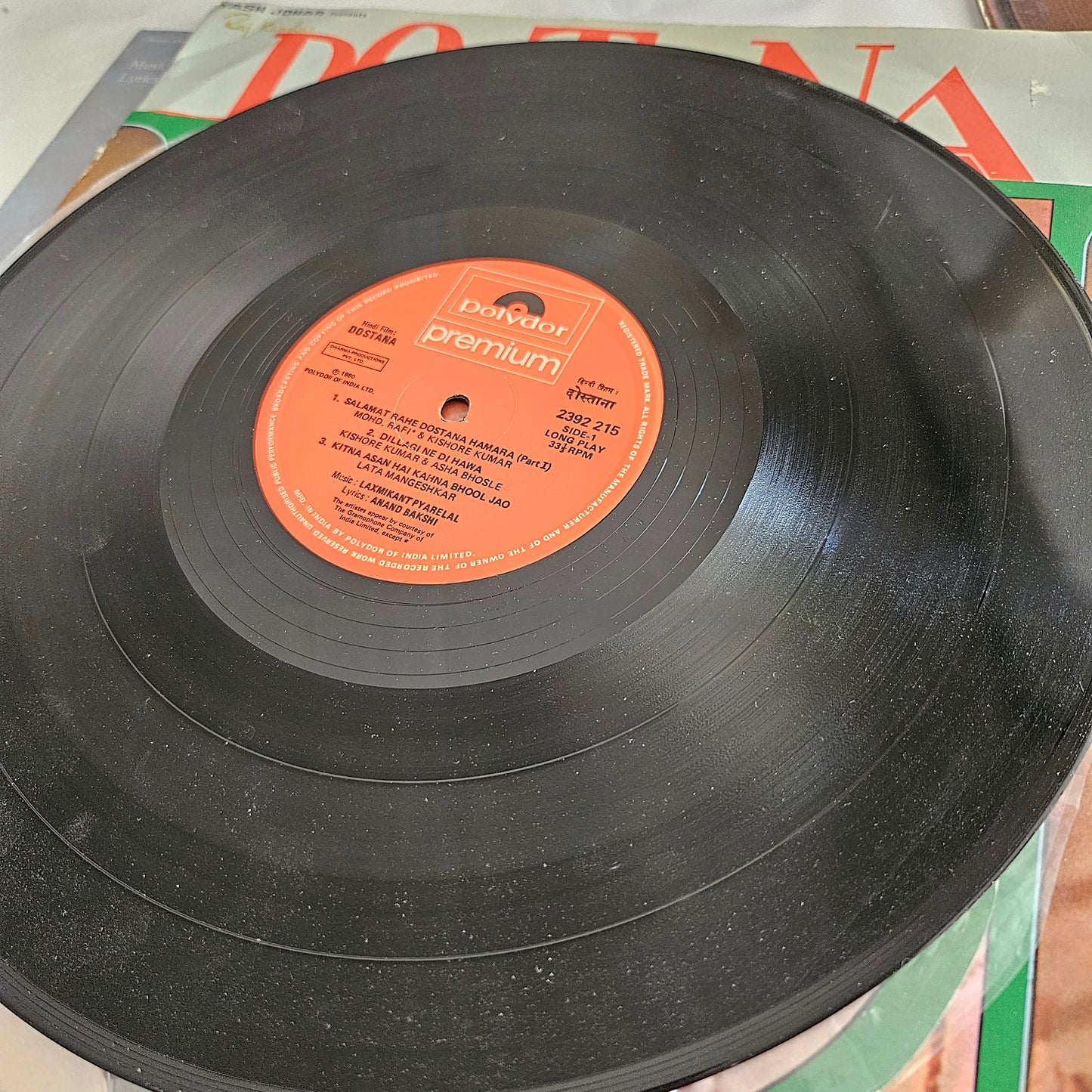 Dostana, Parvarish, Andhaa kanoon, and Naseeb - 4 Superhit LPs package Amitabh and Music by Laxmikant Pyarelal and in near mint condition from original Soundtracks - A great deal