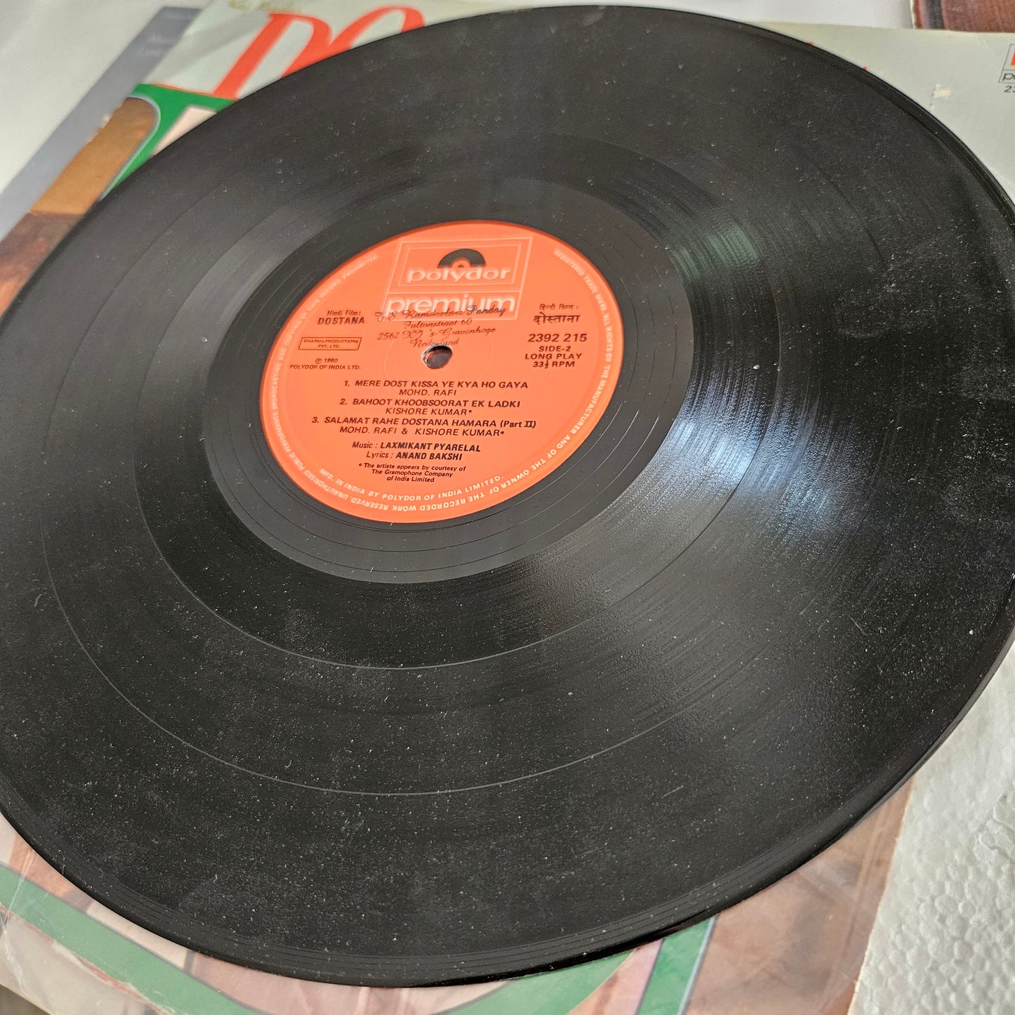 Dostana, Parvarish, Andhaa kanoon, and Naseeb - 4 Superhit LPs package Amitabh and Music by Laxmikant Pyarelal and in near mint condition from original Soundtracks - A great deal
