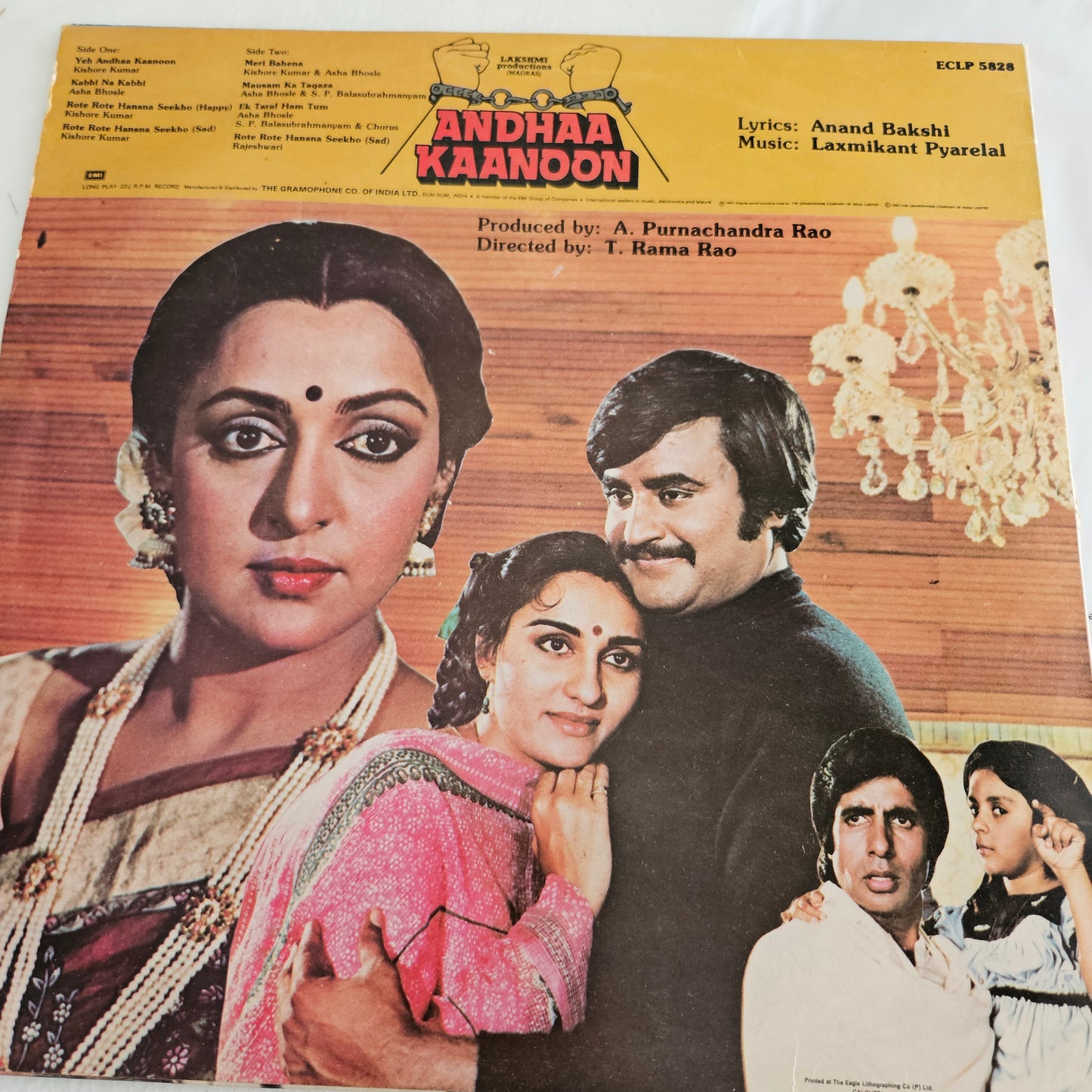 Dostana, Parvarish, Andhaa kanoon, and Naseeb - 4 Superhit LPs package Amitabh and Music by Laxmikant Pyarelal and in near mint condition from original Soundtracks - A great deal