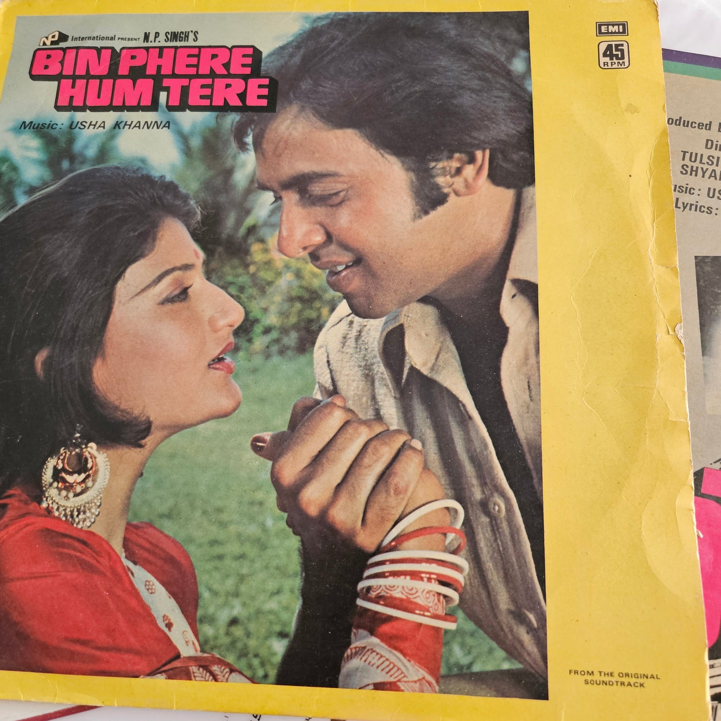 3 lps of Music Director Usha Khanna Superhit Lps collection 1. Hotel 2. Hawas and 3.Bin Phere Hum tere in excellent condition from original soundtrack