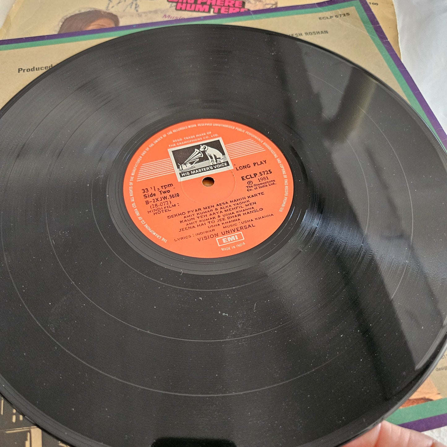 3 lps of Music Director Usha Khanna Superhit Lps collection 1. Hotel 2. Hawas and 3.Bin Phere Hum tere in excellent condition from original soundtrack