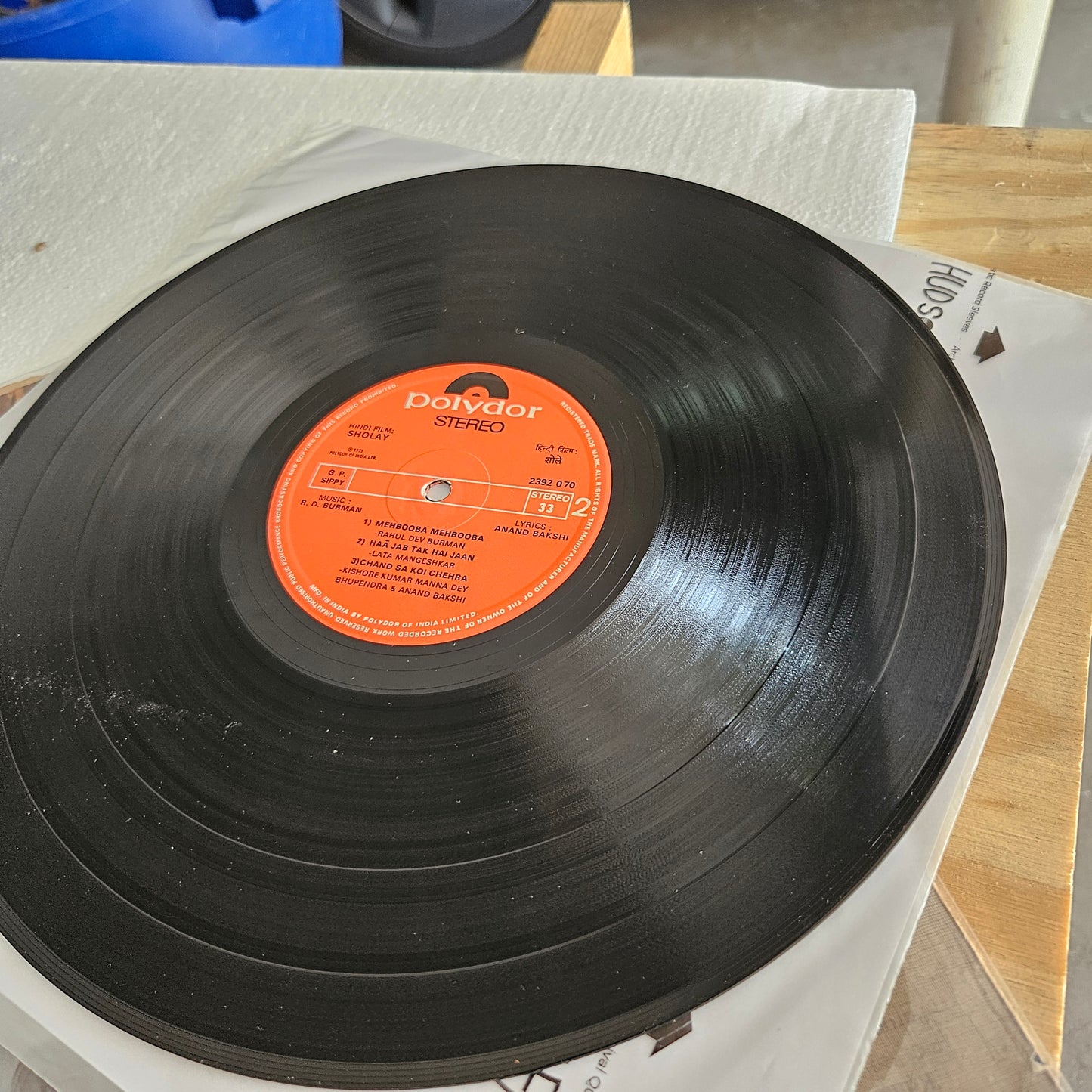Sholay (1975)- R. D. Burman blockbuster in near mint condition - Crisp recording Clean copy - Don't miss the Stereophonic experience  of original soundtrack