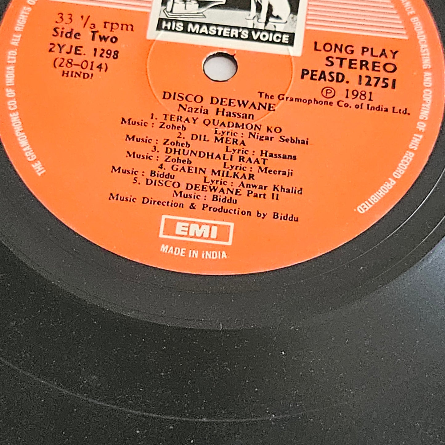 Nazia Hassan - Disco Deewane Blockbuster in VG+ condition