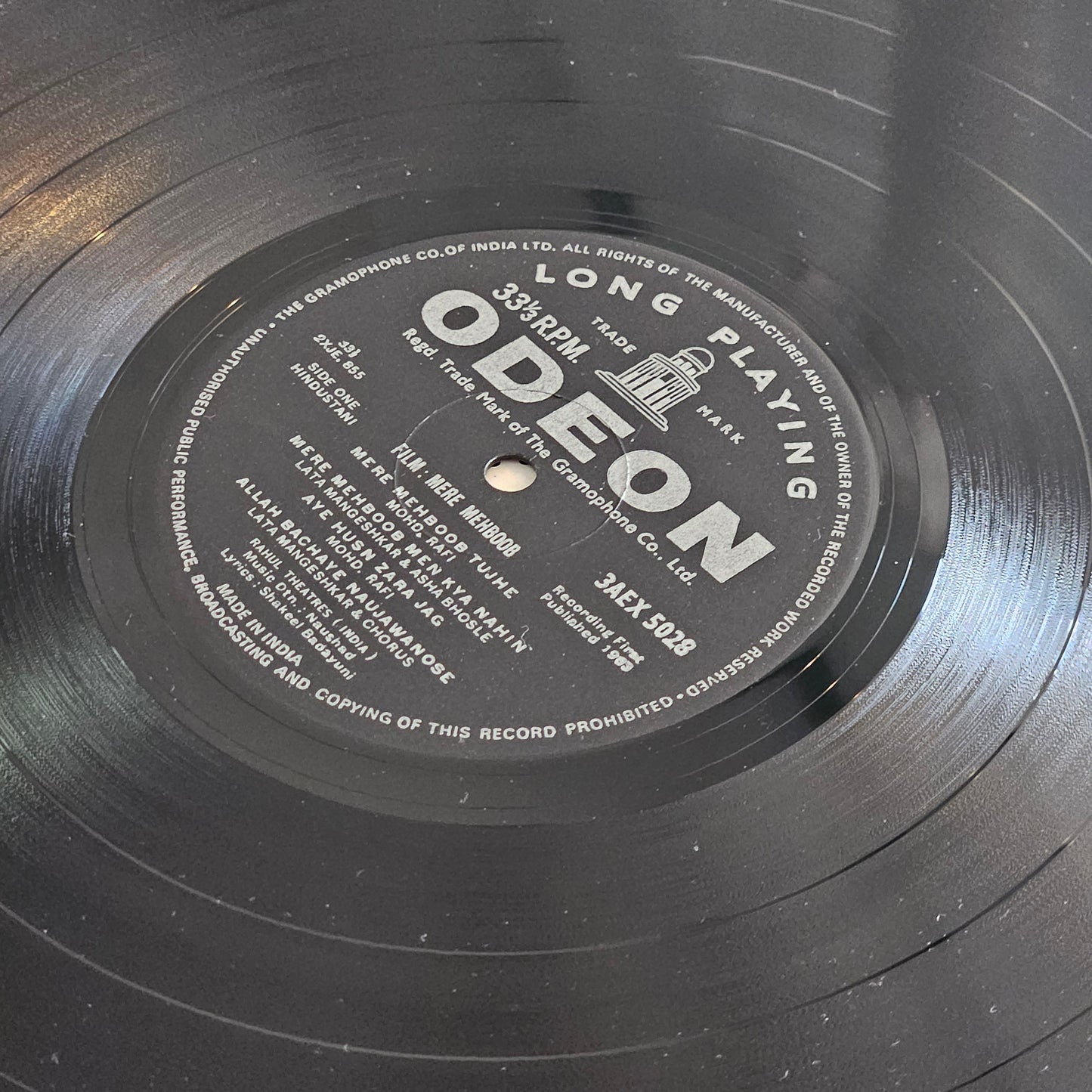 Mere Mehboob (1963) - classic by Maesteo Naushad in near mint pristine from original soundtrack