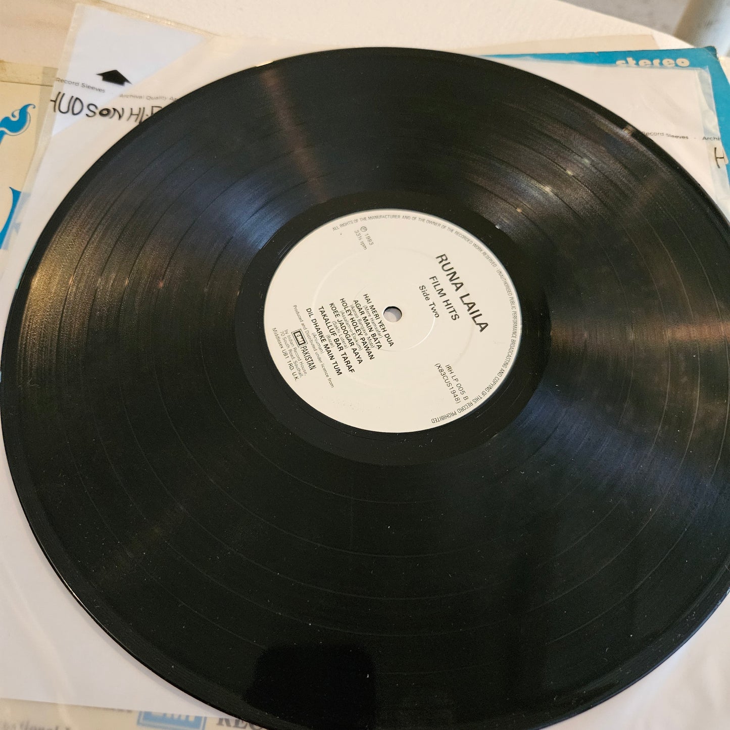 Runa Laila vol 2   EMI Odeon UK pressing IRH LP 005 in Excellent condition