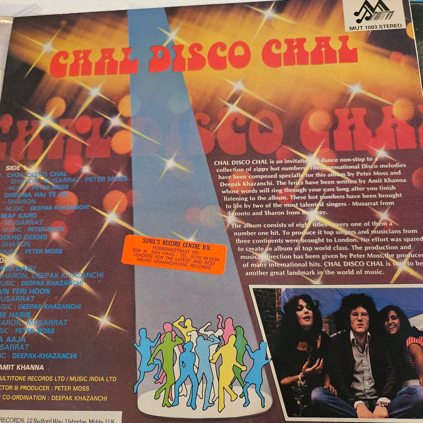 Sharon* and Musarrat* - Chal Disco Chal in Excellent - Superhit disco album of 80s -multitone records