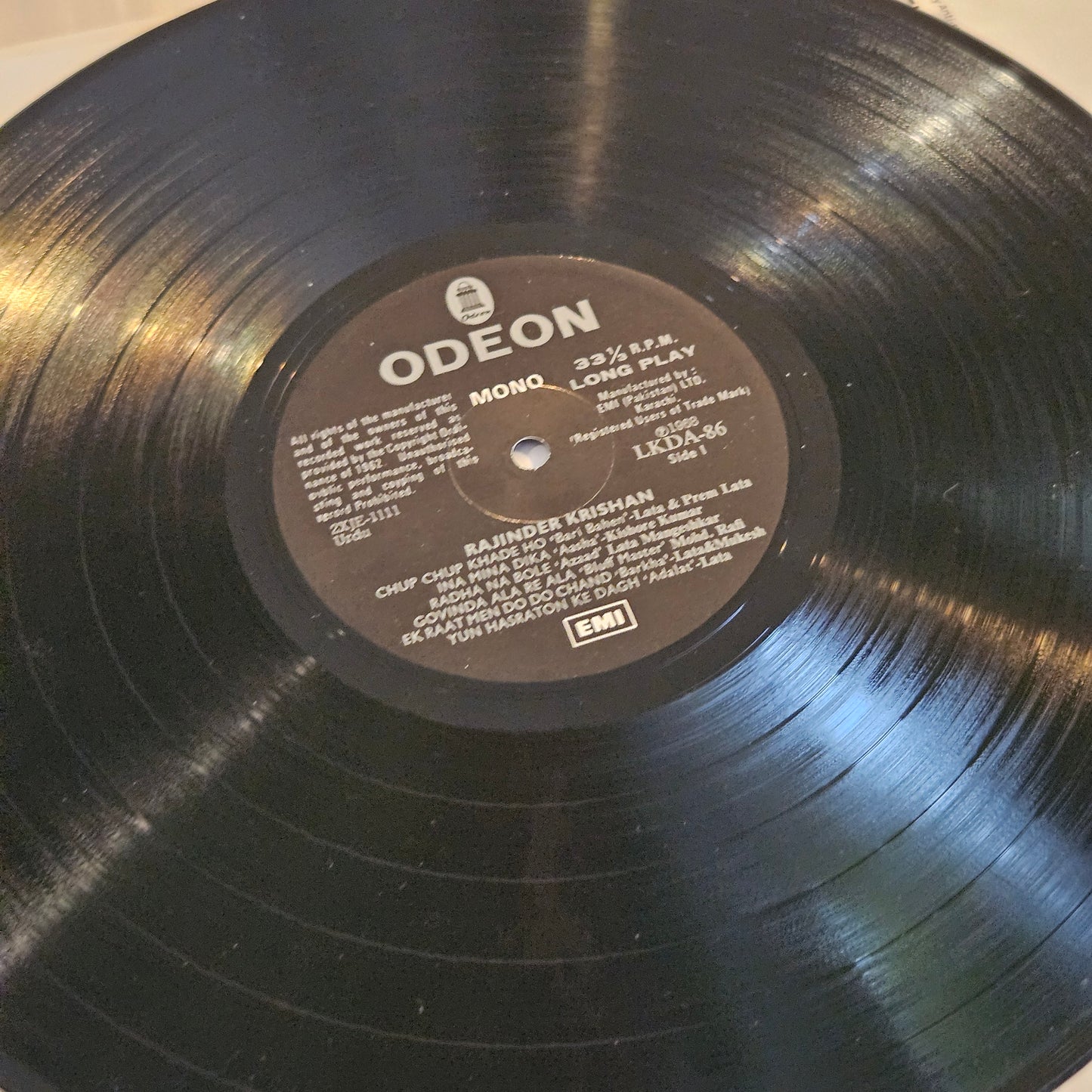 Rajinder Krishnan - his film hits - Rare Odeon edition in near mint condition from original soundtracks