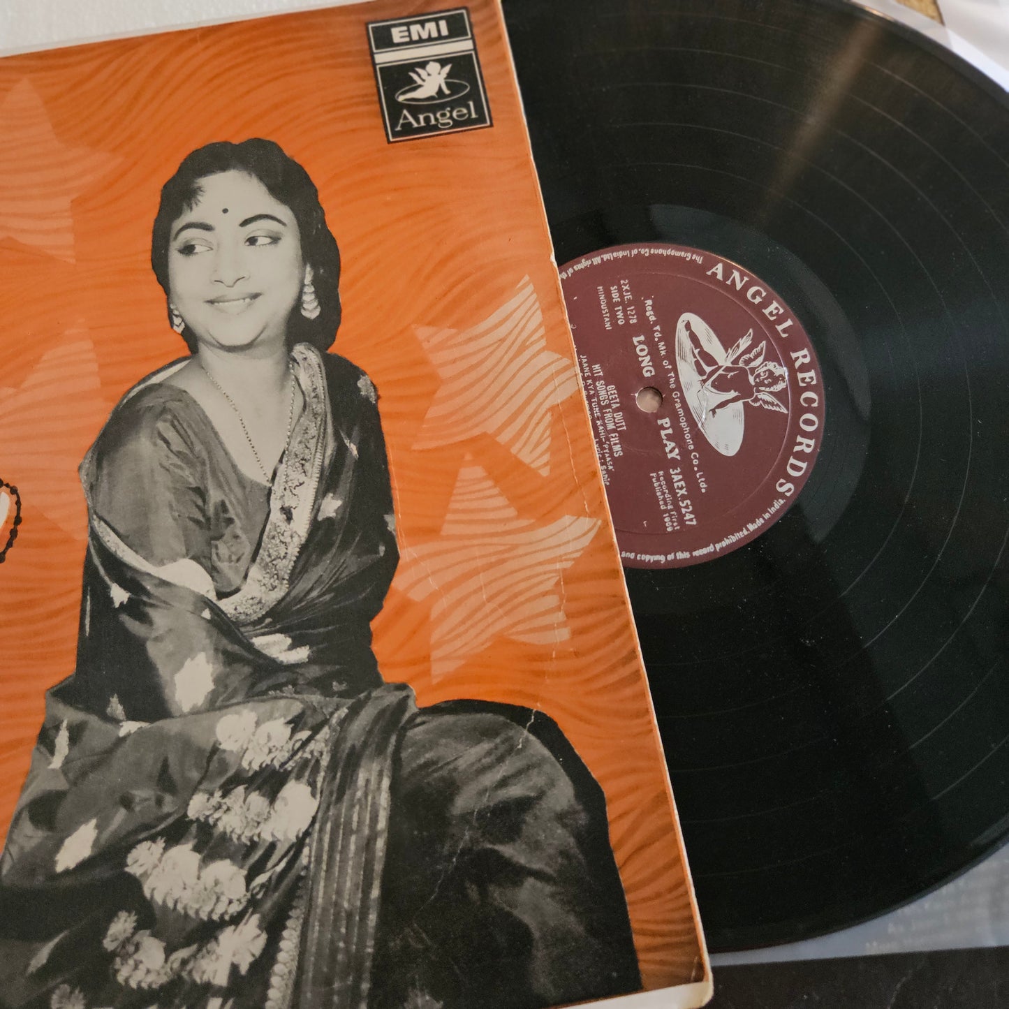 Geeta Dutt - Hit songs from films in 1st Angel edition in VG+ condition