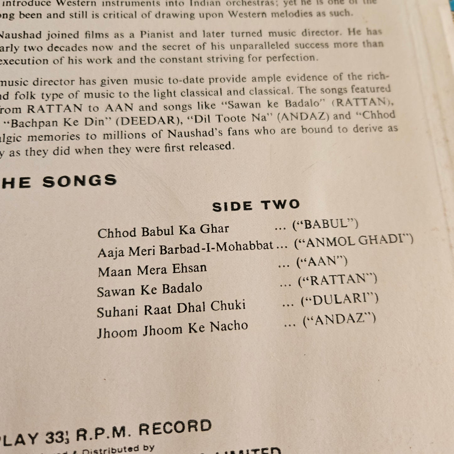 Naushad - the genius of Naushad in near mint - film hits from original soundtrack 3AEX 5015
