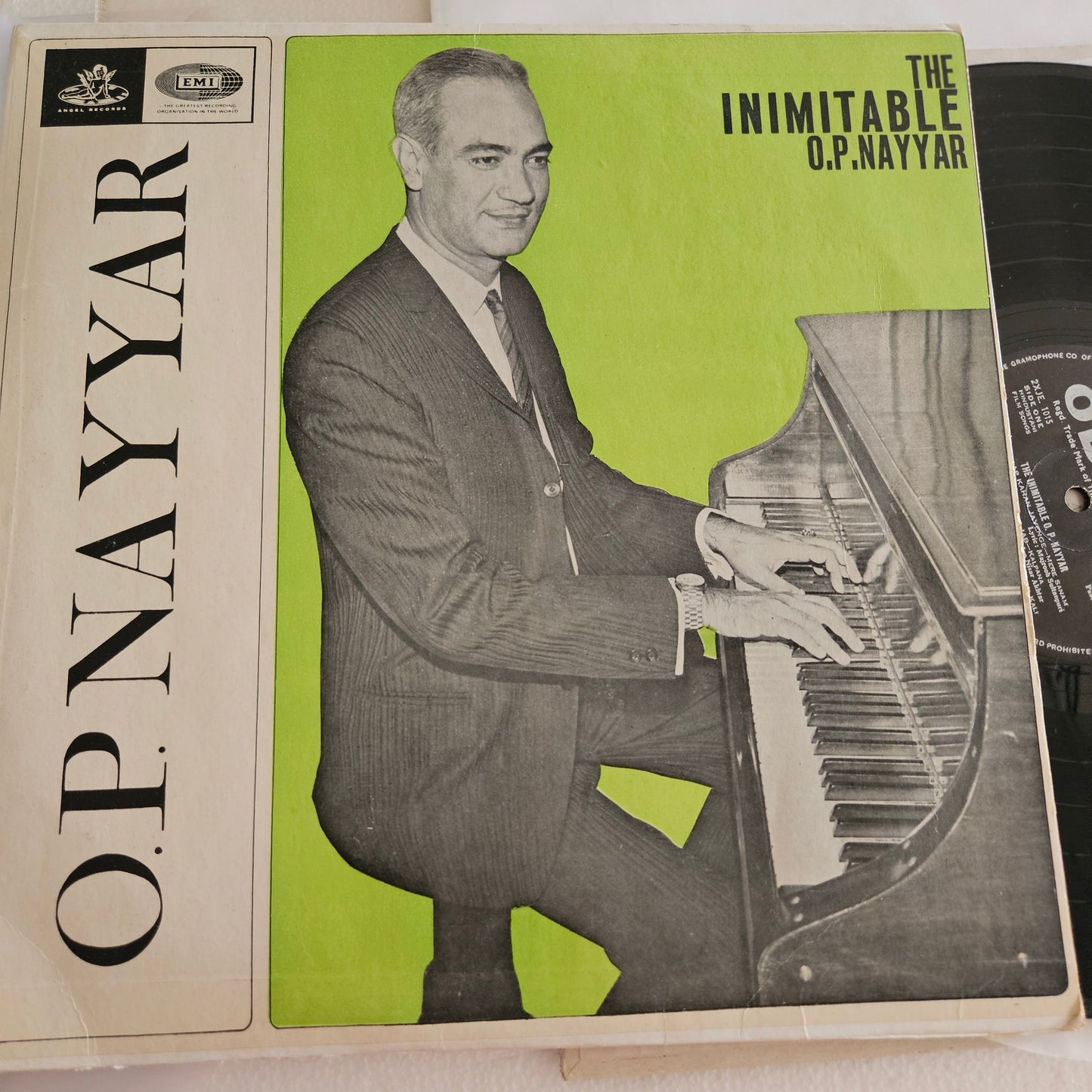 O. P. NAYYAR - Inimitable  O. P. Nayyar in near mint condition from original soundtrack 3AEX5117 - 200 gm odeon version