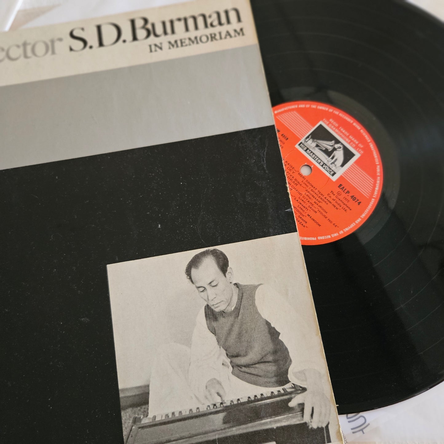 In Memorium of S. D. Burman in near mint condition from original soundtracks