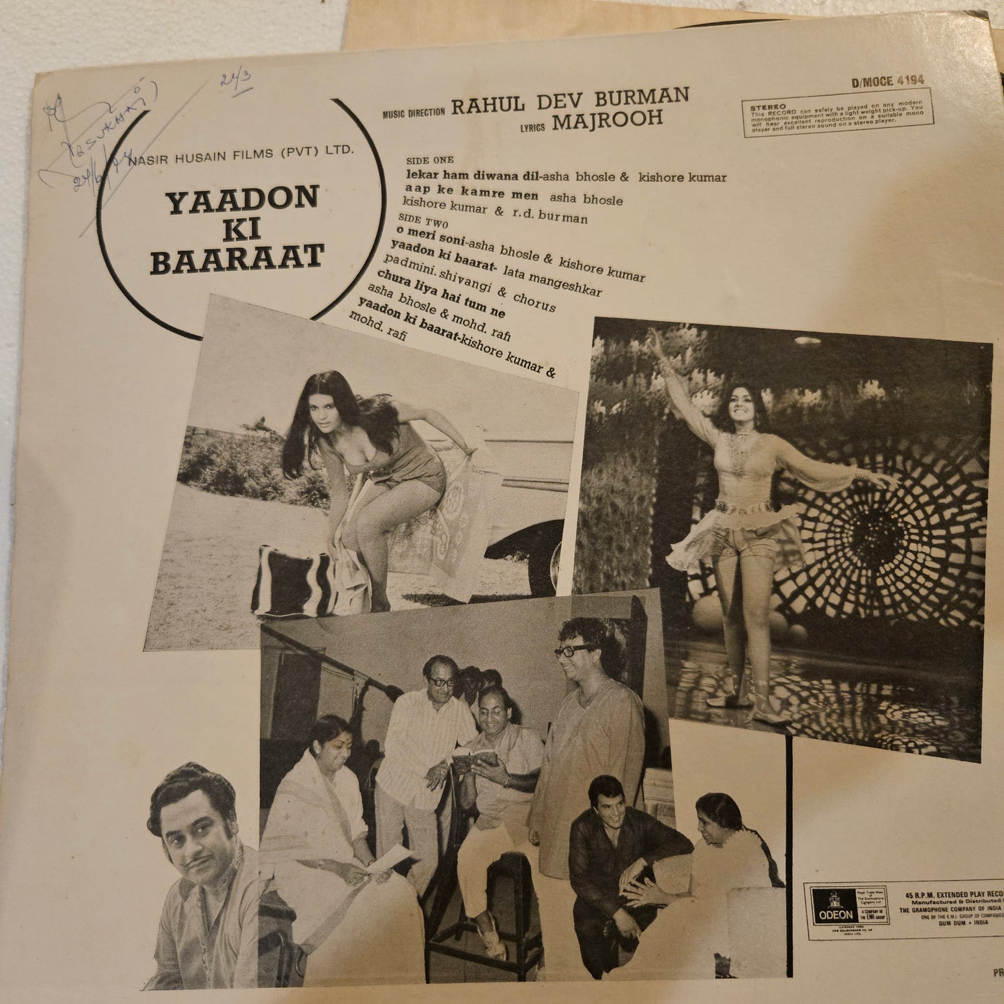 Yaadon Ki Baaraat - R. D. Burman superhit blockbuster in near mint - original soundtrack - 180 gm pressing
