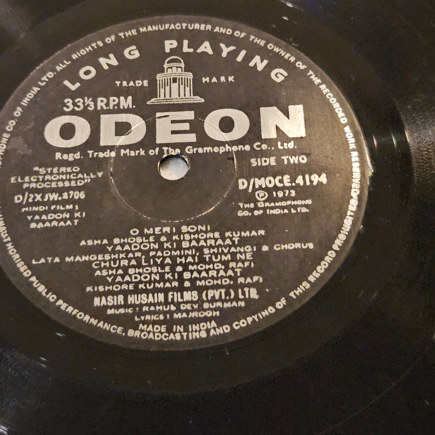 Yaadon Ki Baaraat - R. D. Burman superhit blockbuster in near mint - original soundtrack - 180 gm pressing