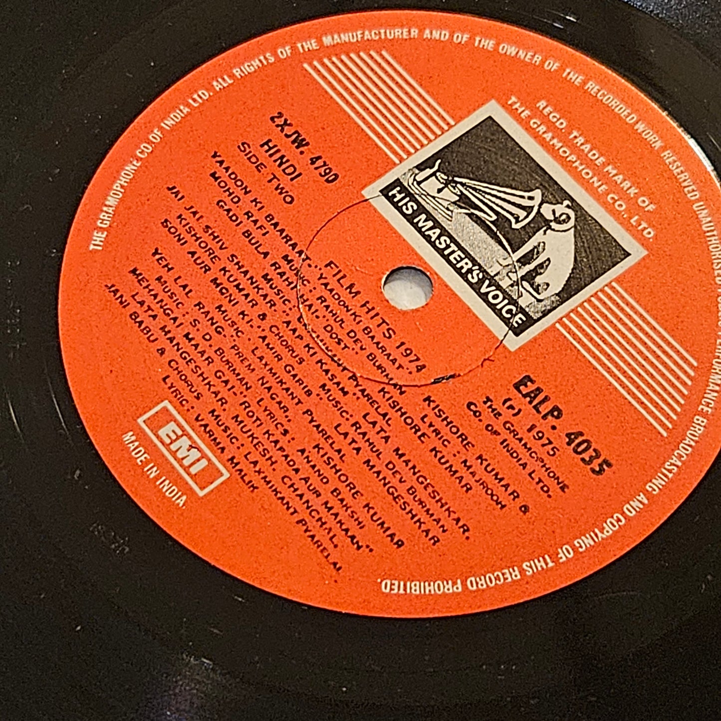 Film Hits of 1974 - Collection of superhit songs GATEFOLD in  near mint condition - EALP4035