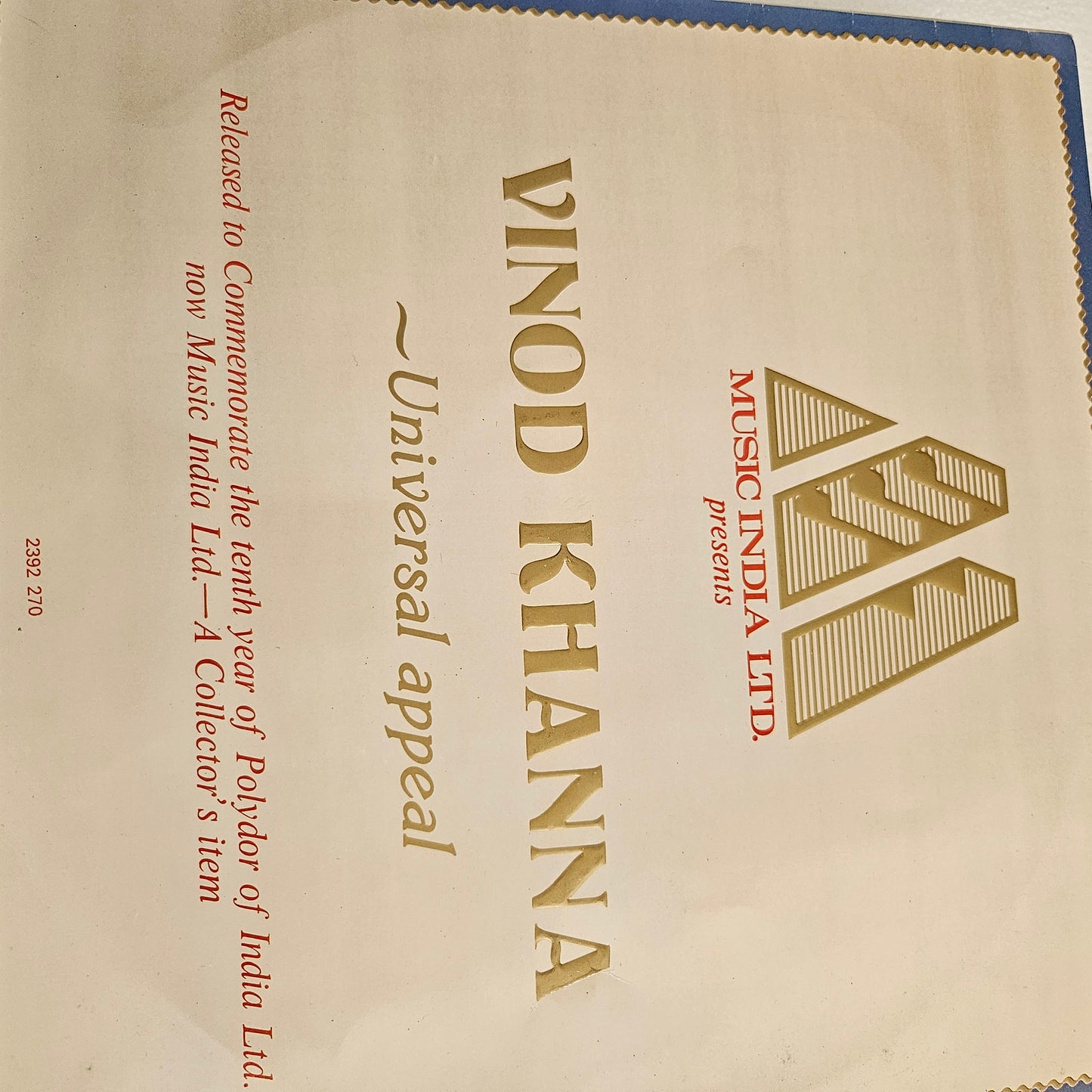 Vinod Khanna - songs from his films - Collectible Item in near mint
