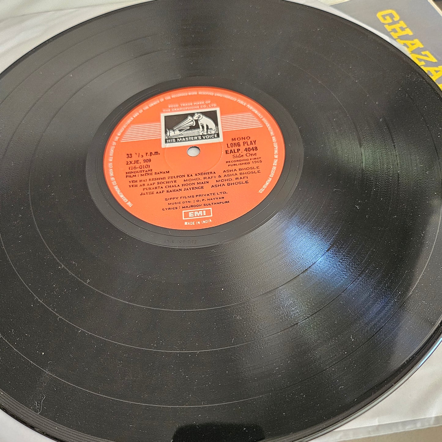 Mere Sanam - Music by O P Nayyar Superhit songs Near mint Pristine EALP4048 from original soundtrack