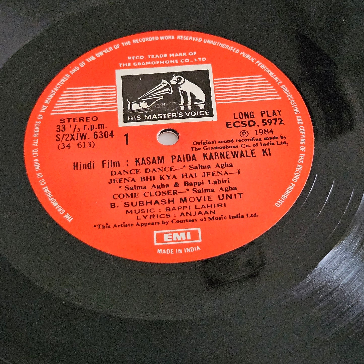 KASAM PAIDA KARNEWALI KI - Bappi Lahiri Super hit in excellent condition PSYCH FUNK superhit from original soundtrack