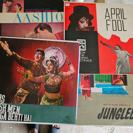 4 LPs of Shankar Jaikishan Superhit pack - April Fool, Junglee , Aashiq and Jis Desh Mein Ganga Bahati hai in Excellent to near mint from original soundtrack